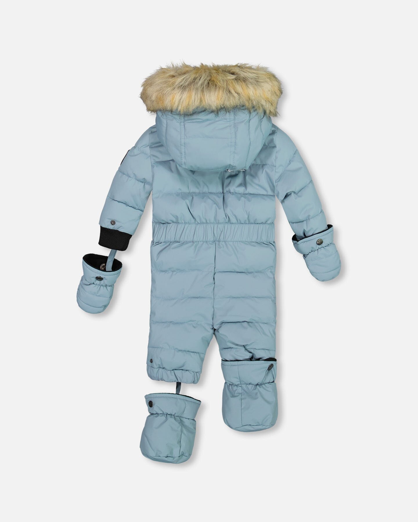 One Piece Baby Snowsuit Ash Blue by Deux par Deux