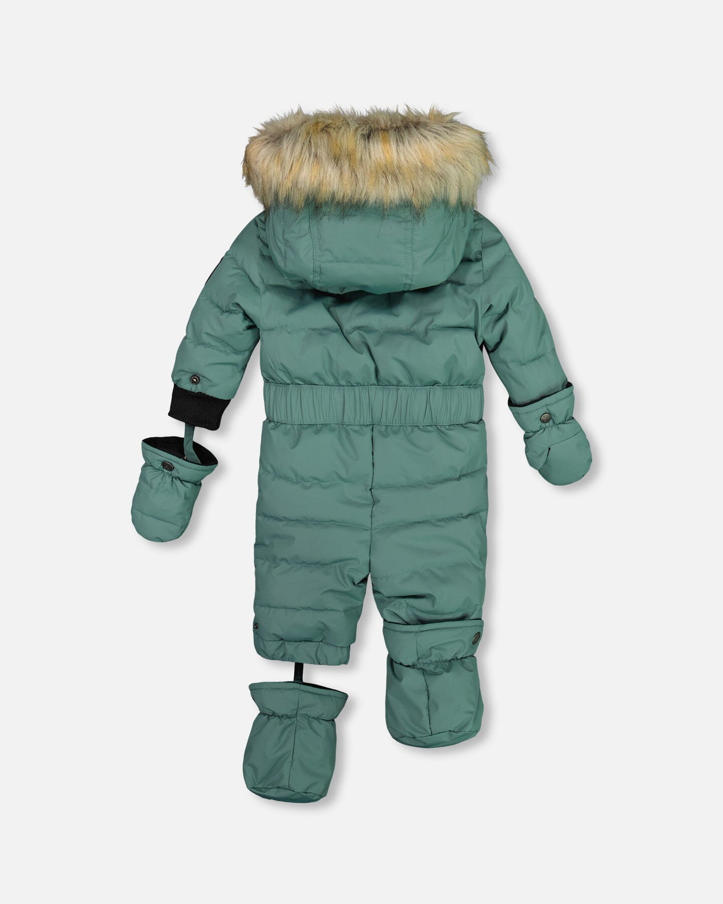 One Piece Baby Snowsuit Silver Pine by Deux par Deux