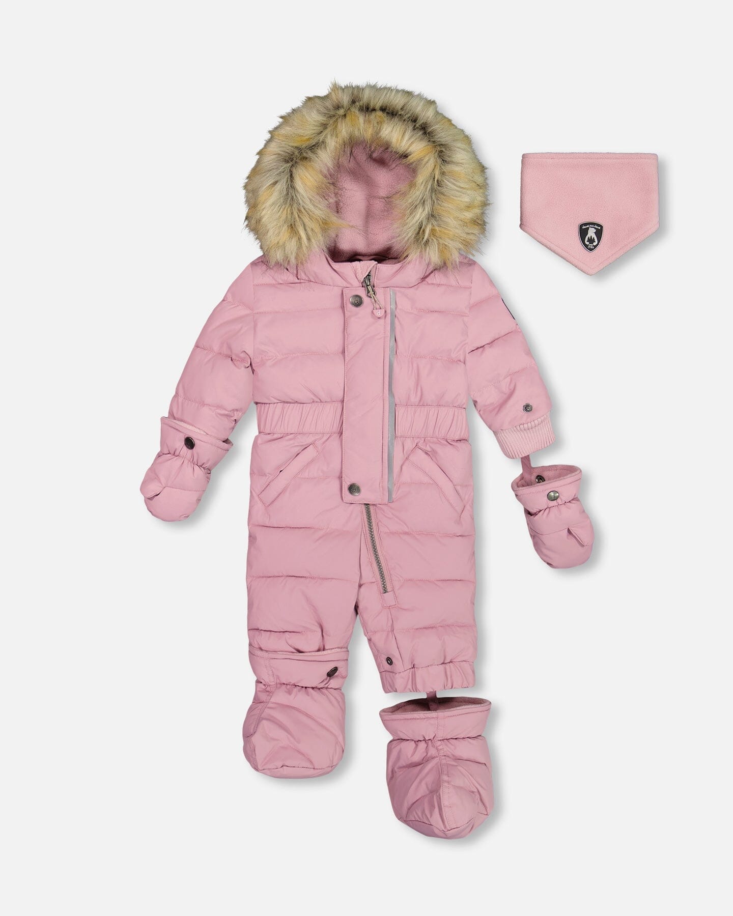 One Piece Baby Snowsuit Orchid by Deux par Deux