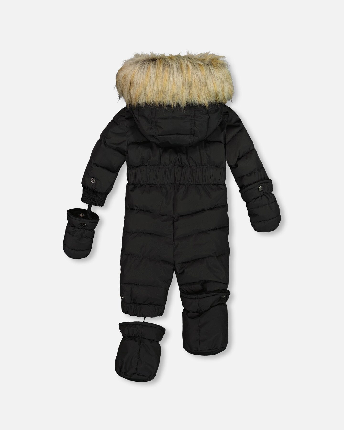 One Piece Baby Snowsuit Black by Deux par Deux