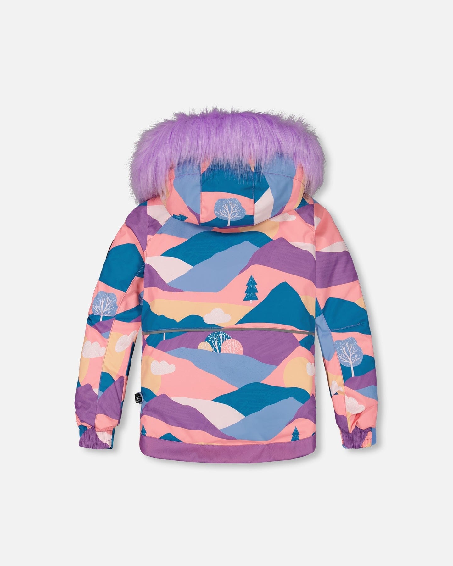 Two Piece Snowsuit Mauve Printed Landscape by Deux par Deux