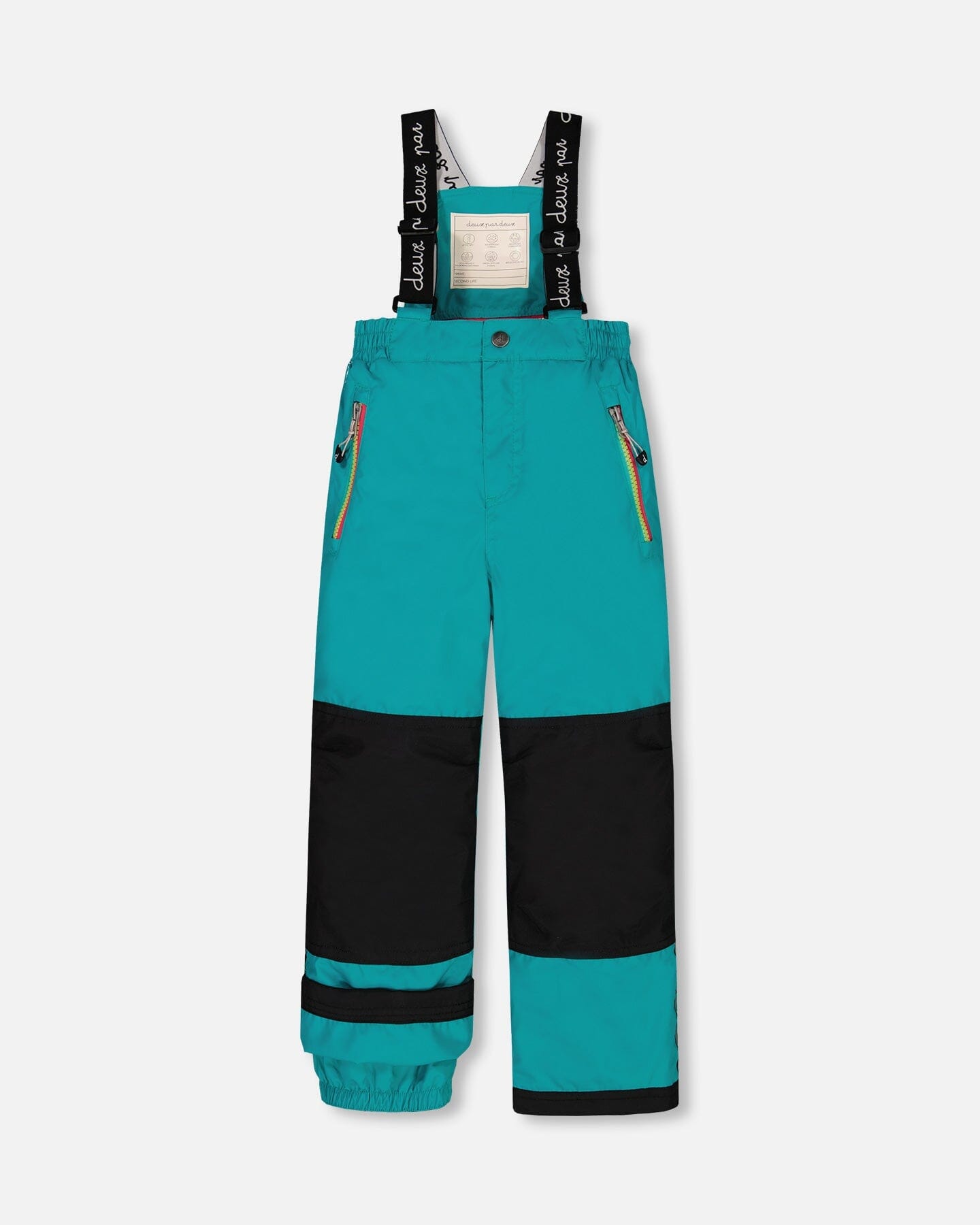 Two Piece Snowsuit Printed Bubbles And Turquoise by Deux par Deux