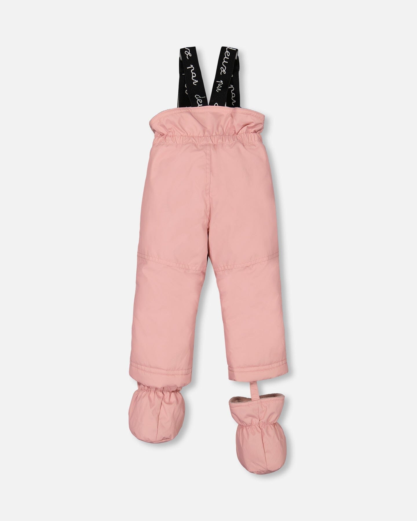 Two Piece Baby Snowsuit Silver Pink Printed Woodland Animals by Deux par Deux