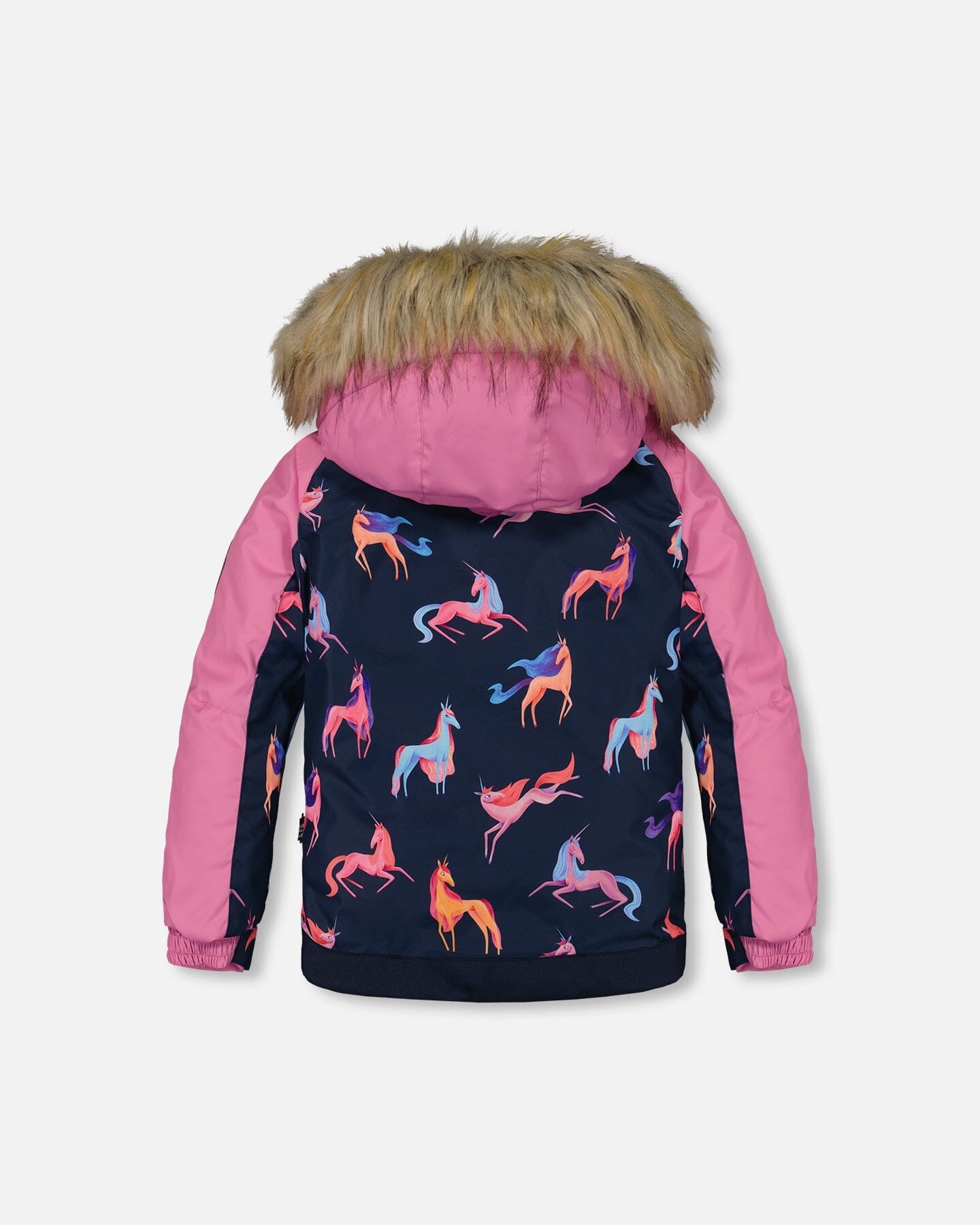 Two Piece Snowsuit Mauve Printed Unicorns by Deux par Deux