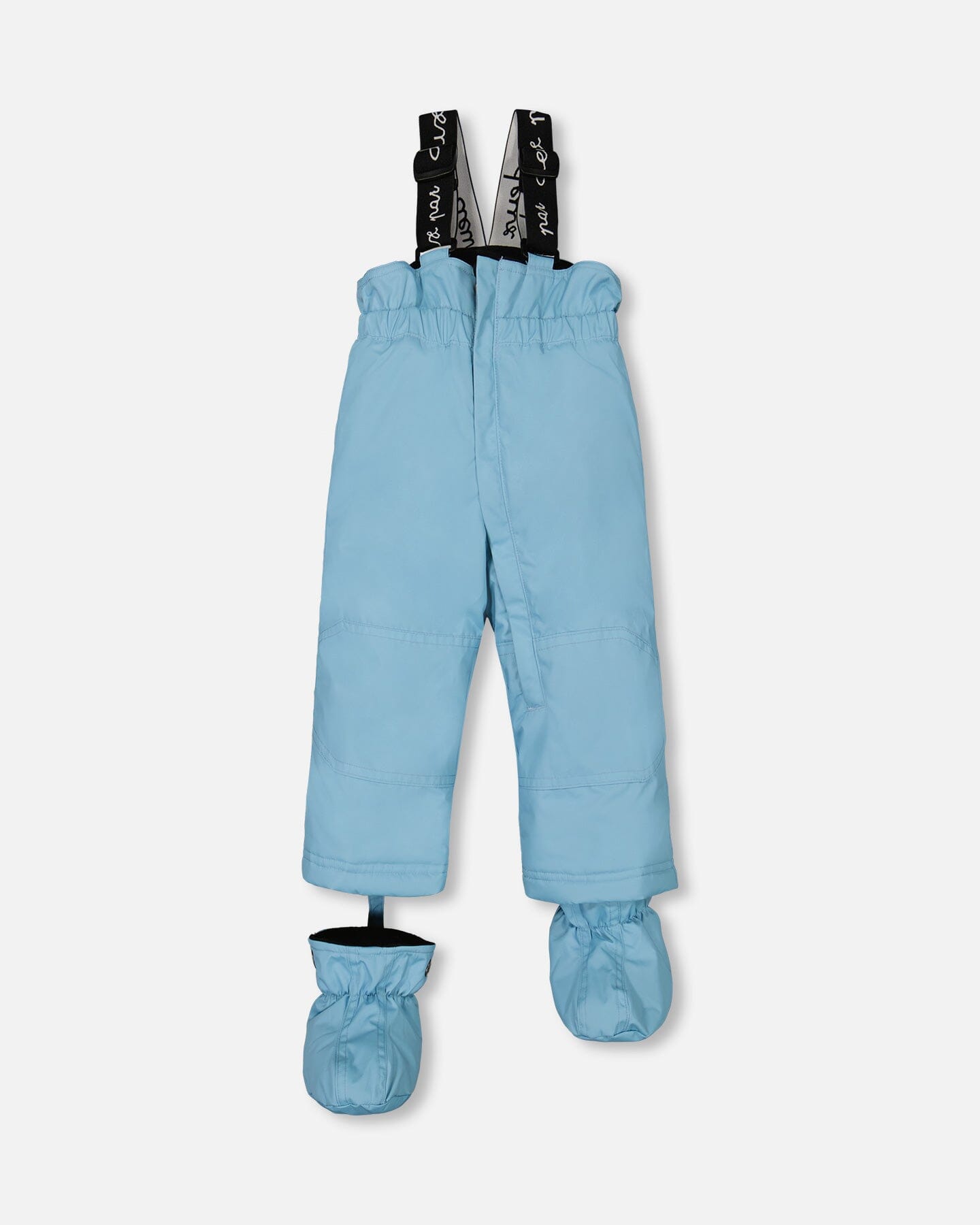 Two Piece Baby Snowsuit Air Blue Printed Roses by Deux par Deux