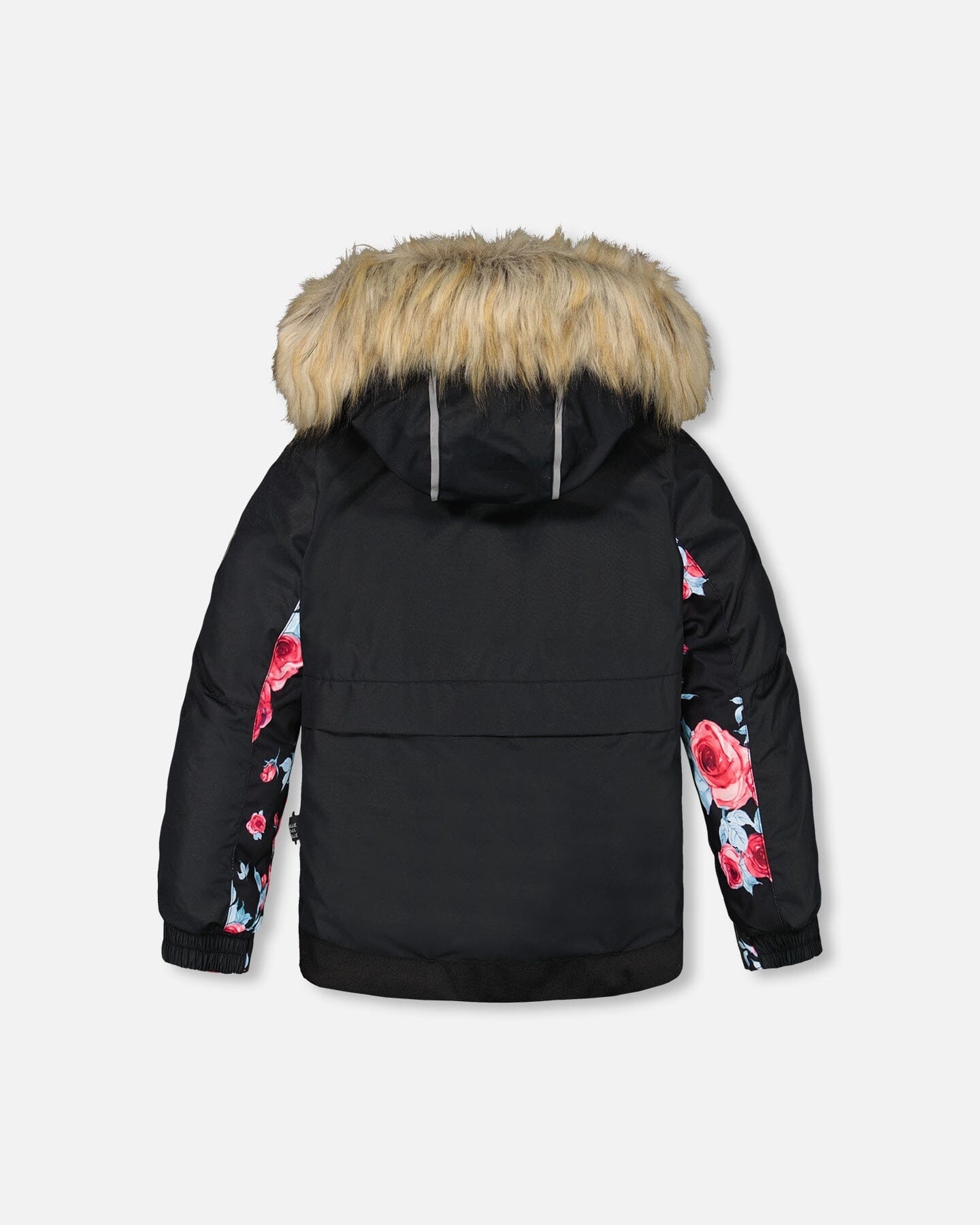 Two Piece Snowsuit Black Printed Roses by Deux par Deux