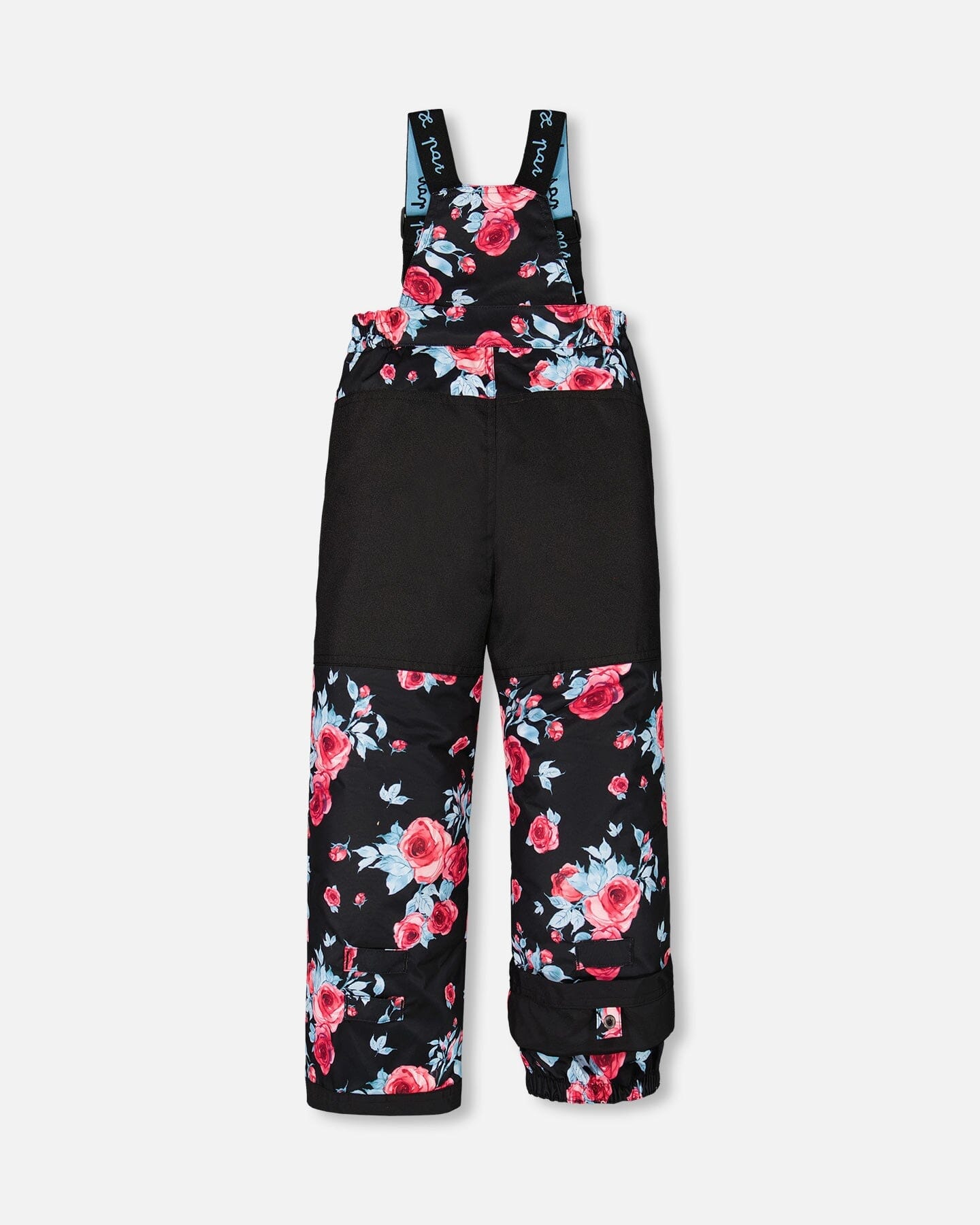 Two Piece Snowsuit Black Printed Roses by Deux par Deux