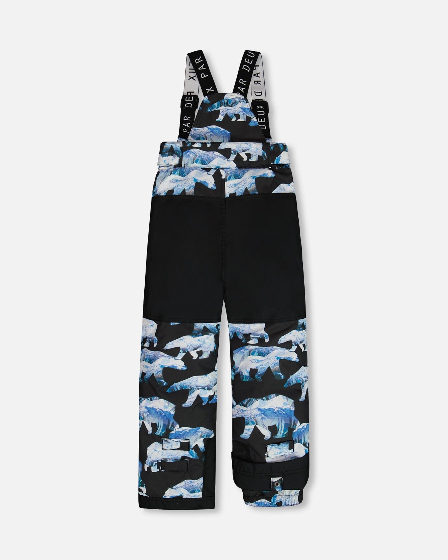 Two Piece Snowsuit Black Printed Blue Bears by Deux par Deux