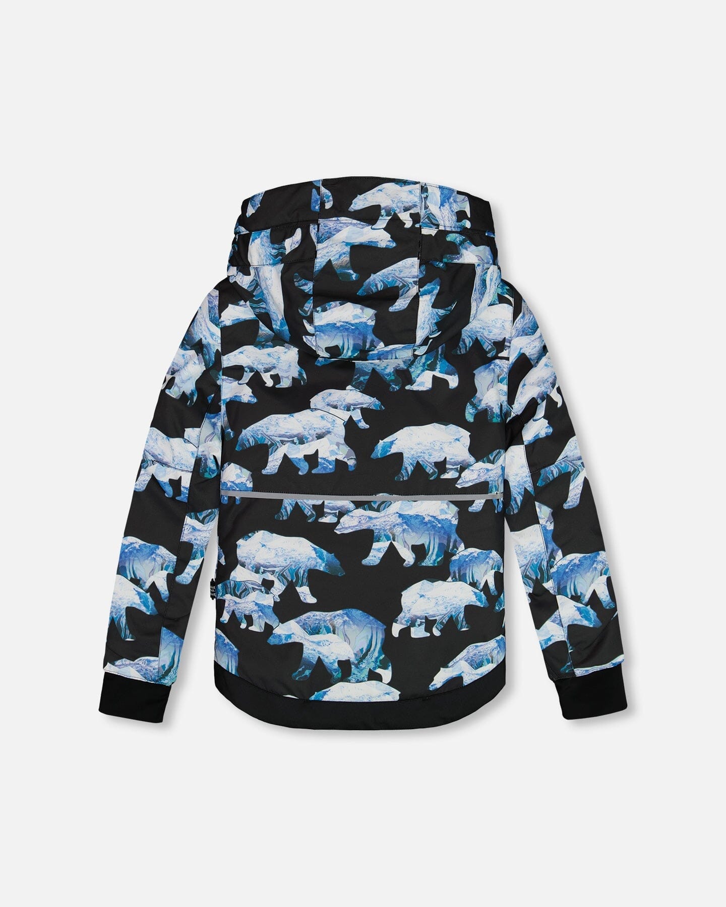 Two Piece Snowsuit Printed Bears And Royal Blue by Deux par Deux