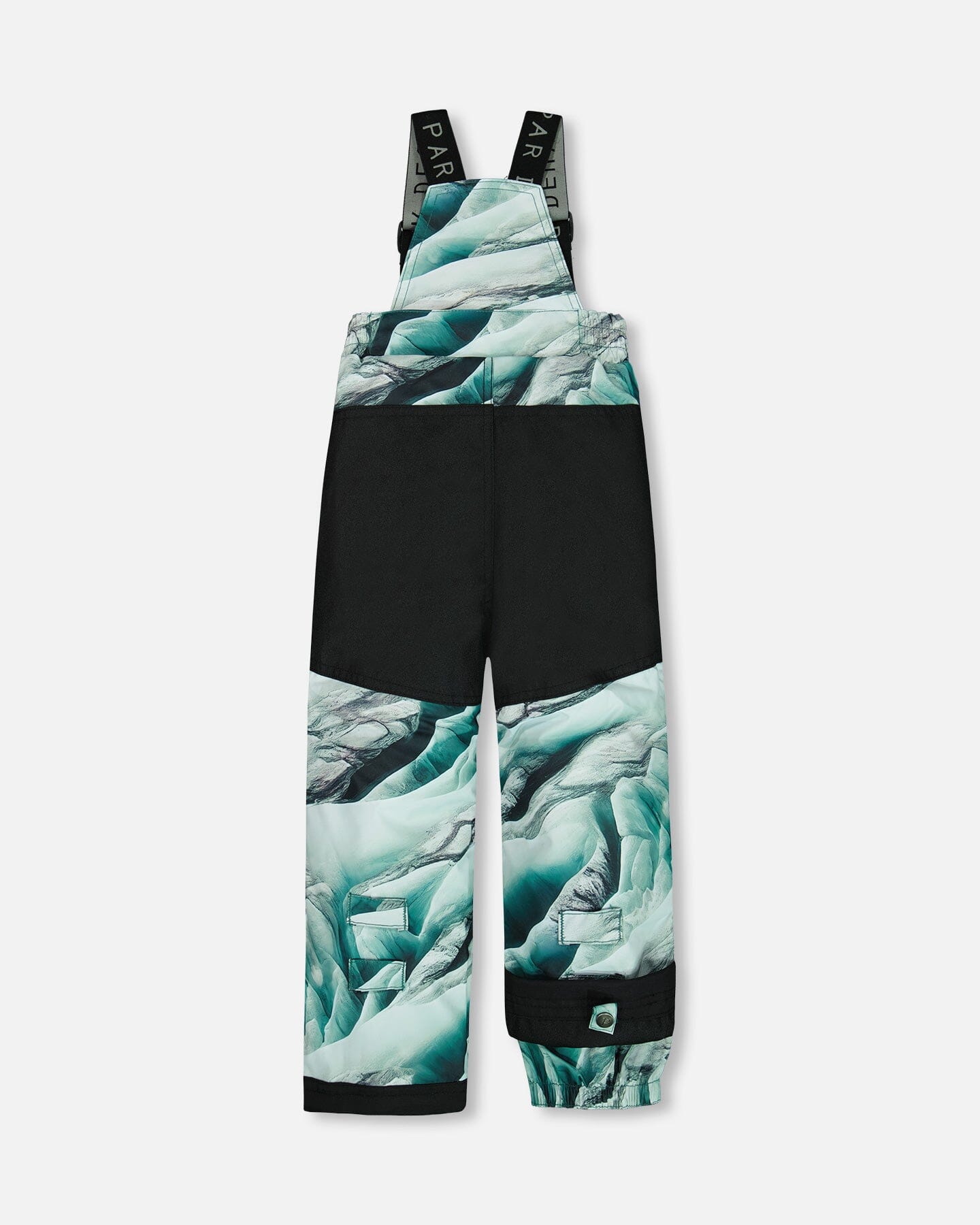 Two Piece Snowsuit Forest Green Printed Glaciers by Deux par Deux