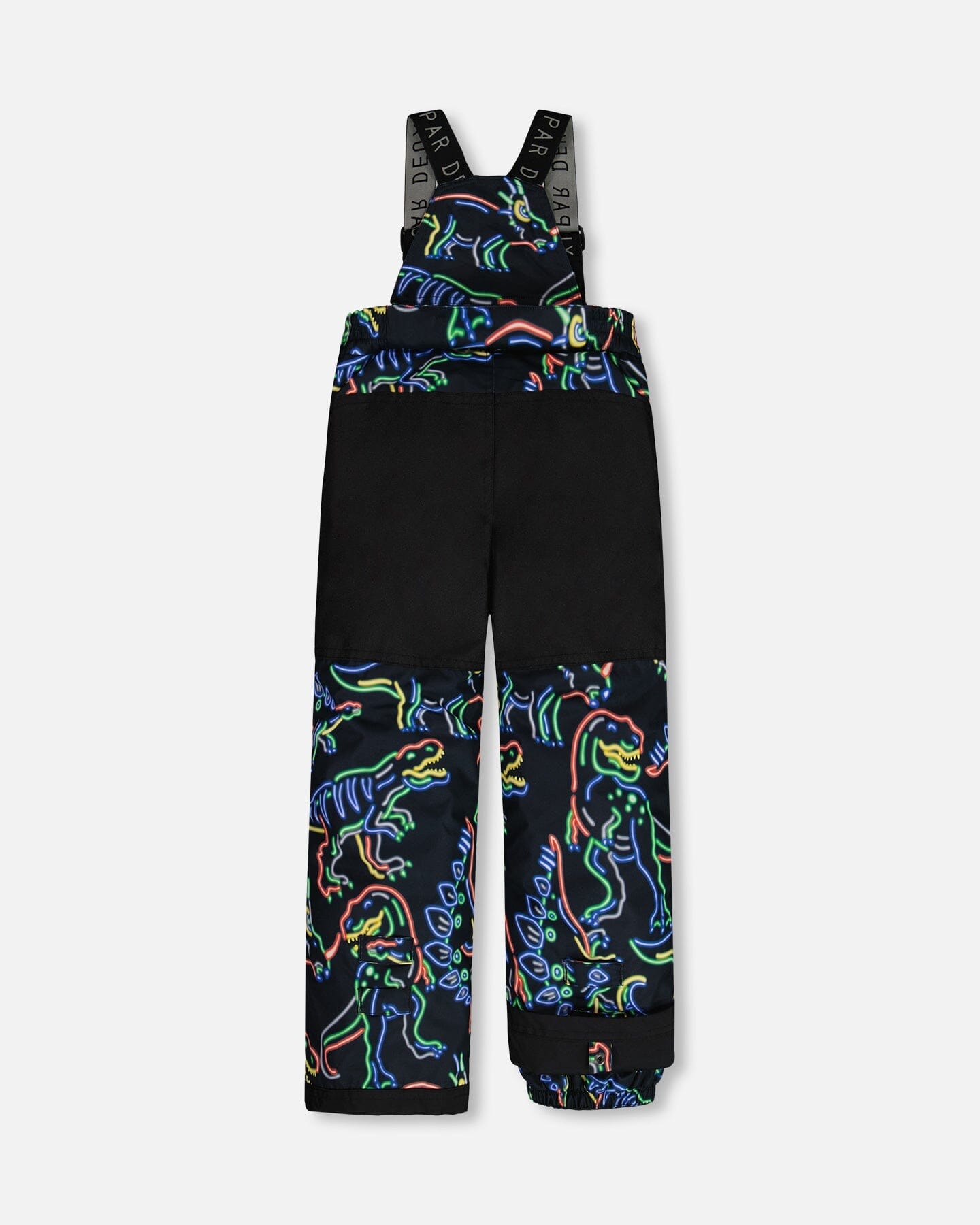 Two Piece Snowsuit Black Printed Dinos by Deux par Deux