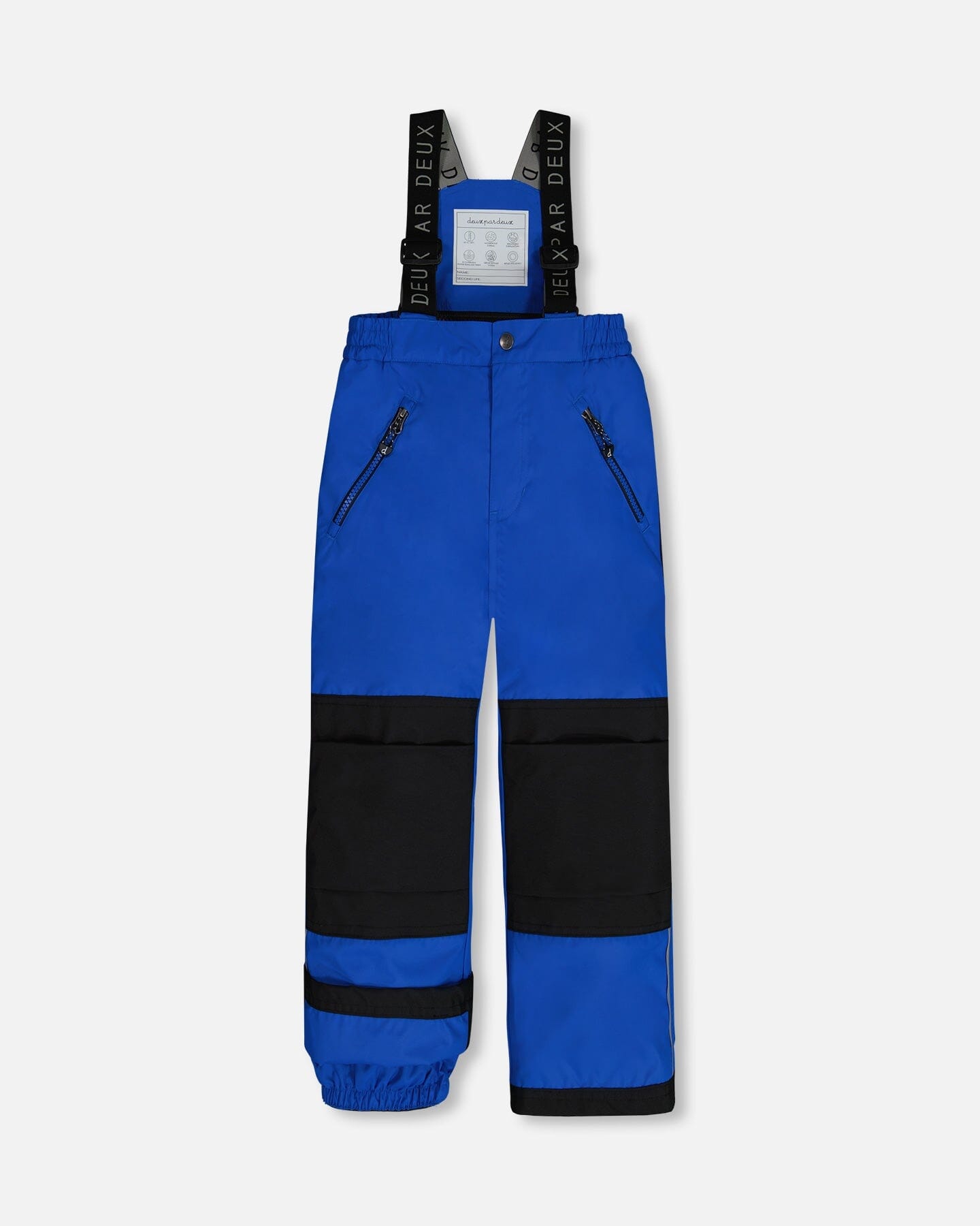 Two Piece Snowsuit Royal Blue Printed Dinos by Deux par Deux