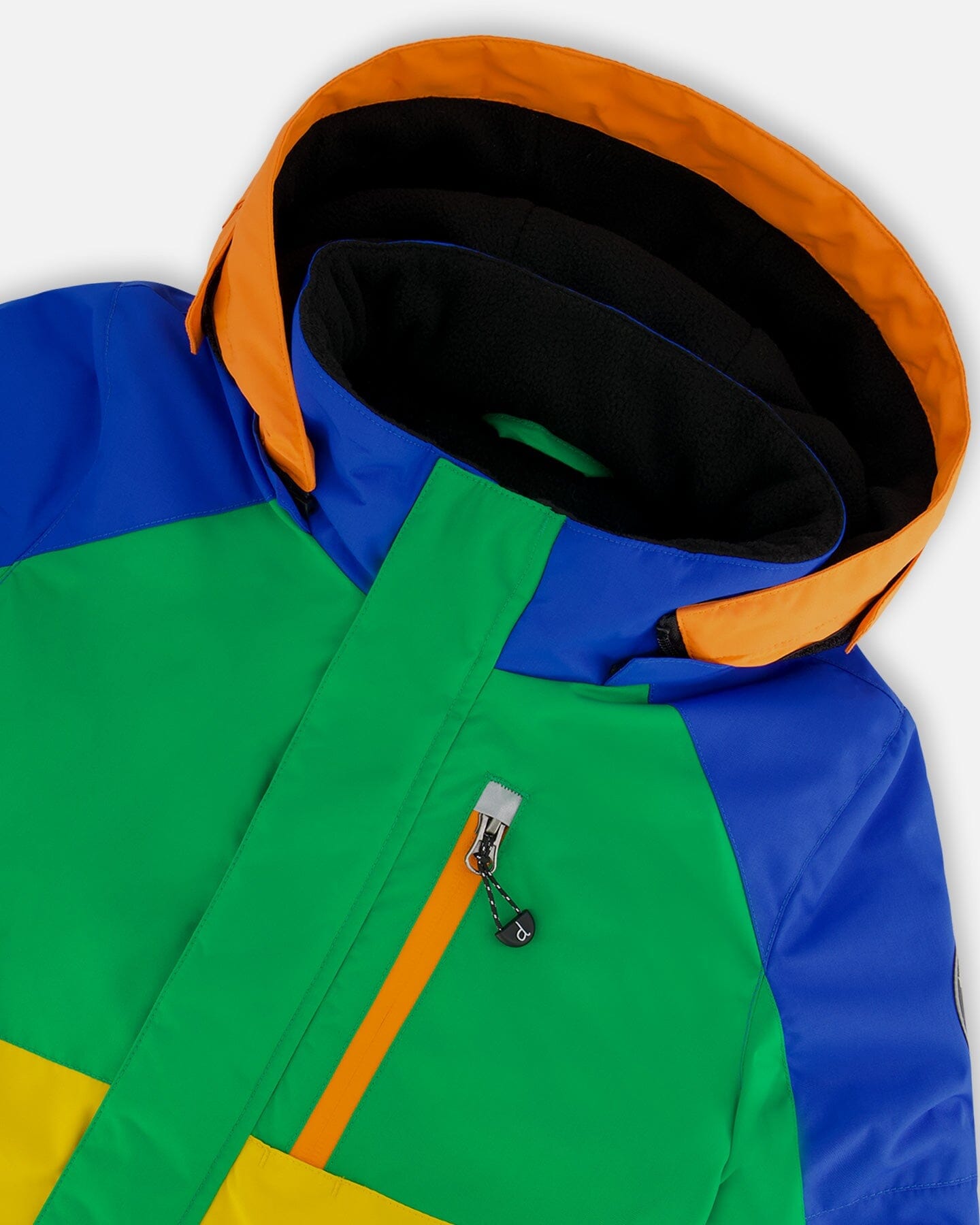 Two Piece Snowsuit Colorblock Royal Blue, Green, Yellow And Orange by Deux par Deux