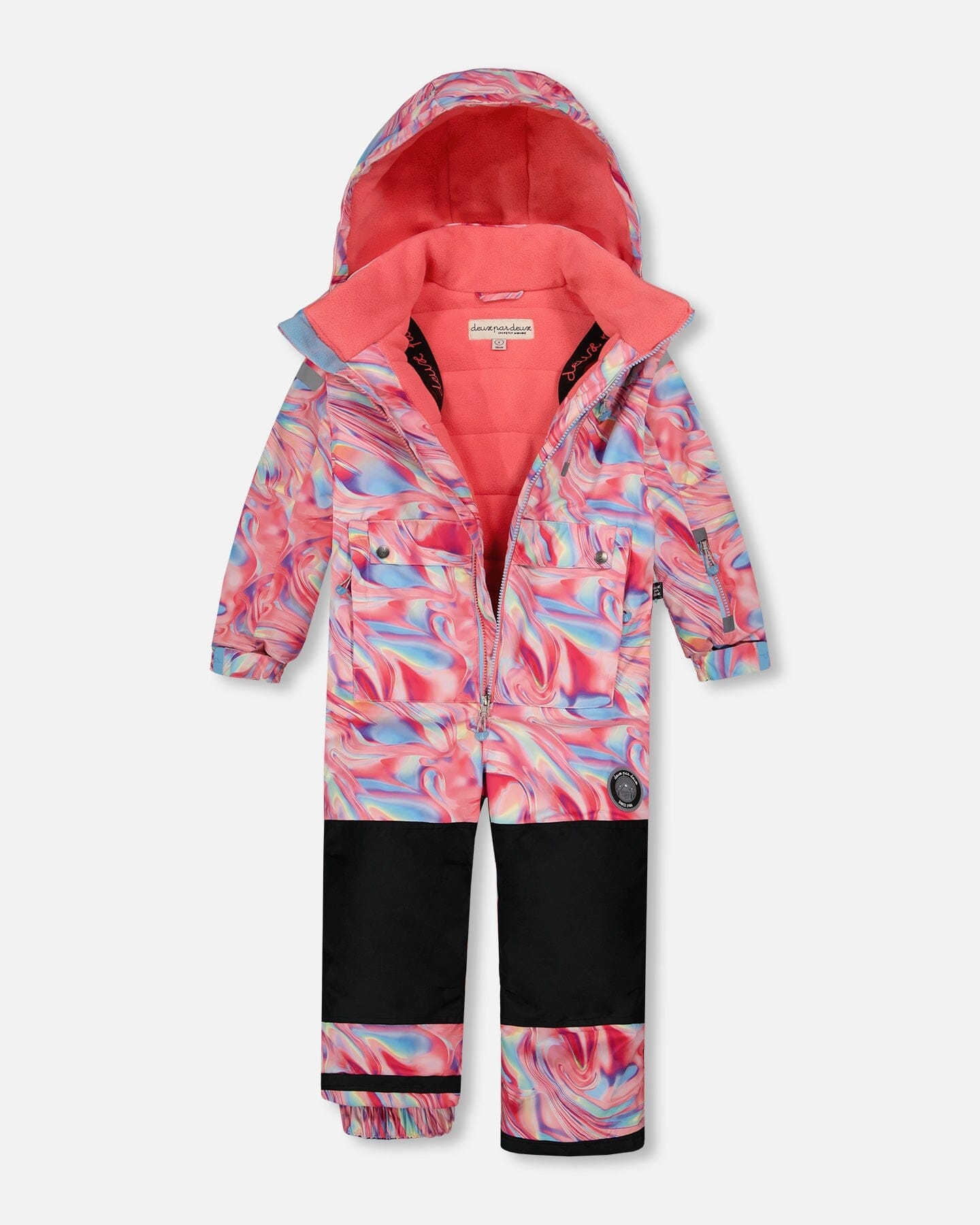 One Piece Snowsuit Printed Marble by Deux par Deux