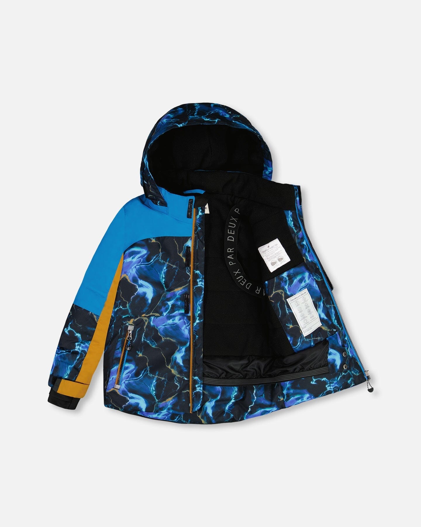 Two Piece Snowsuit Royal Blue Printed Storm by Deux par Deux