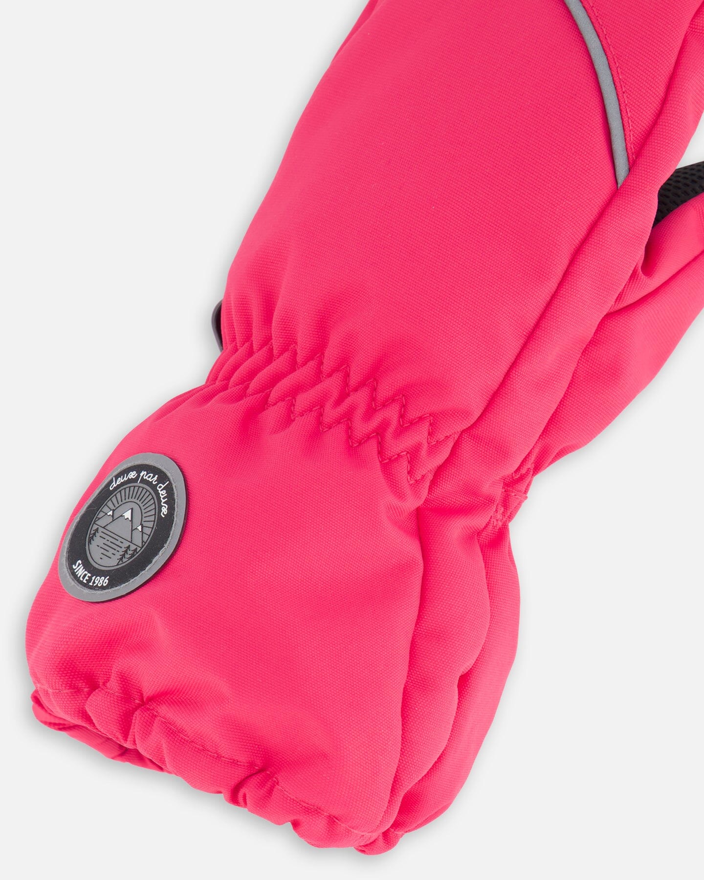 Solid Mittens Fuschia Pink by Deux par Deux