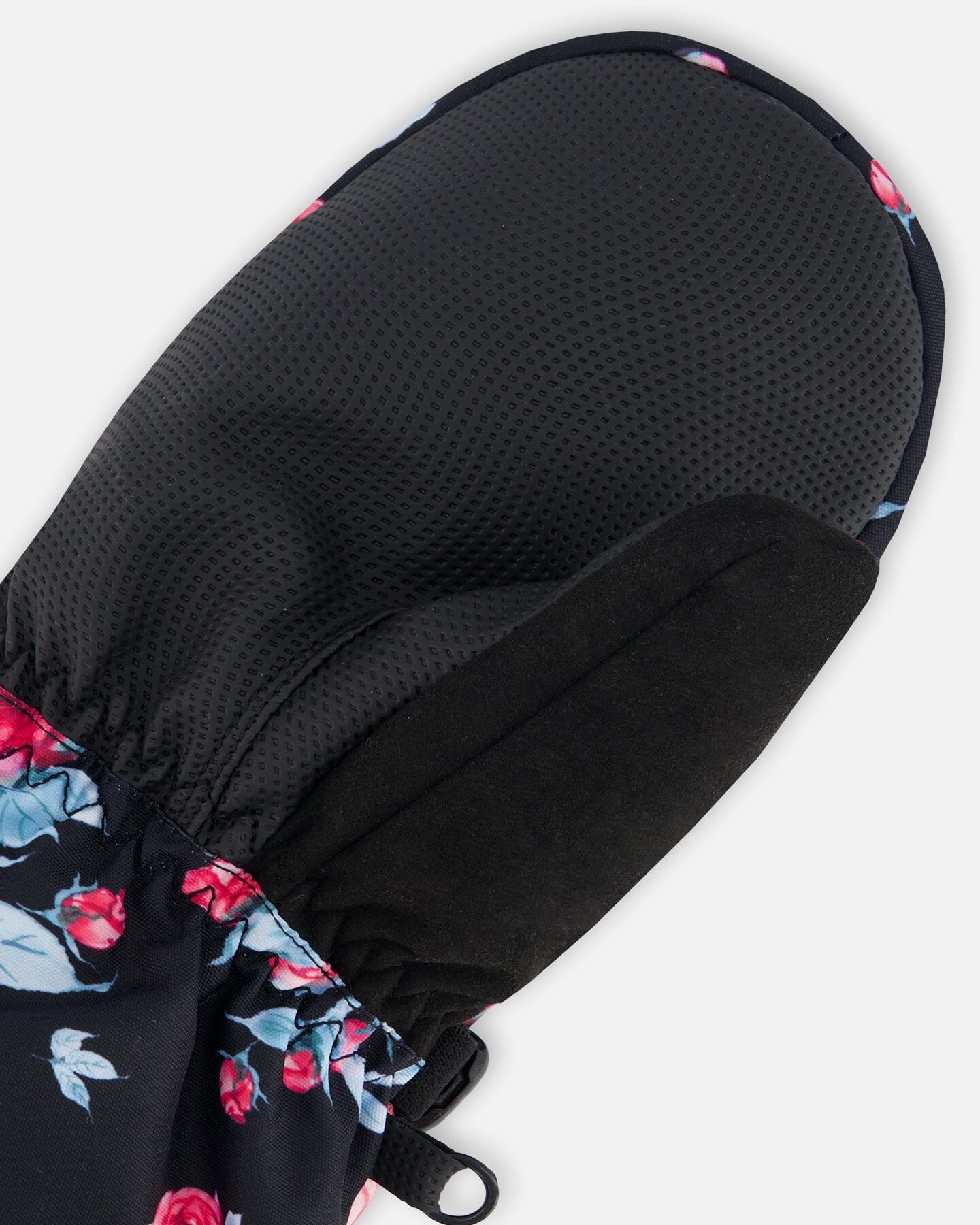 Technical Mittens Black Printed Roses by Deux par Deux