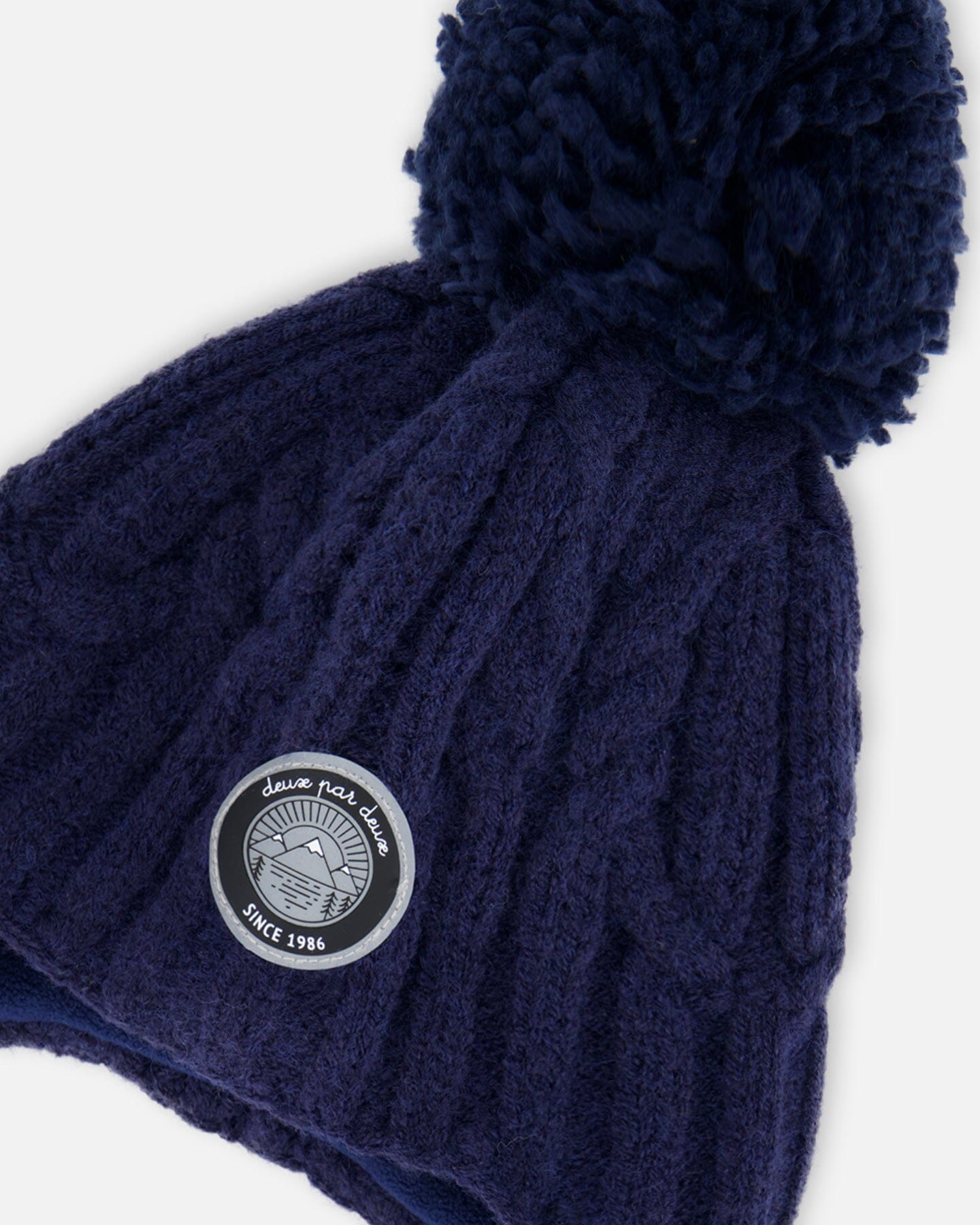 Peruvian Knit Hat Navy by Deux par Deux