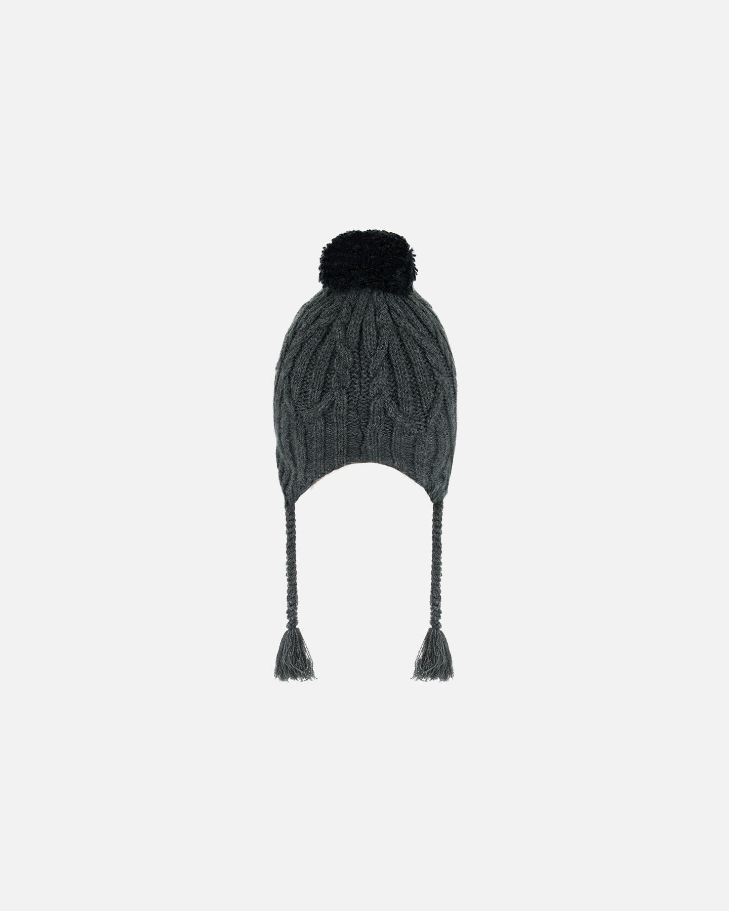 Peruvian Knit Hat Dark Gray by Deux par Deux