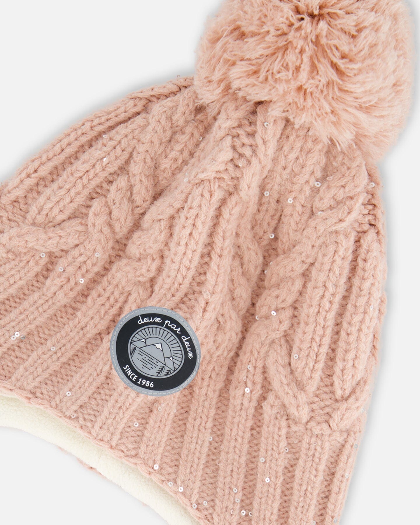 Peruvian Knit Hat Light Pink by Deux par Deux