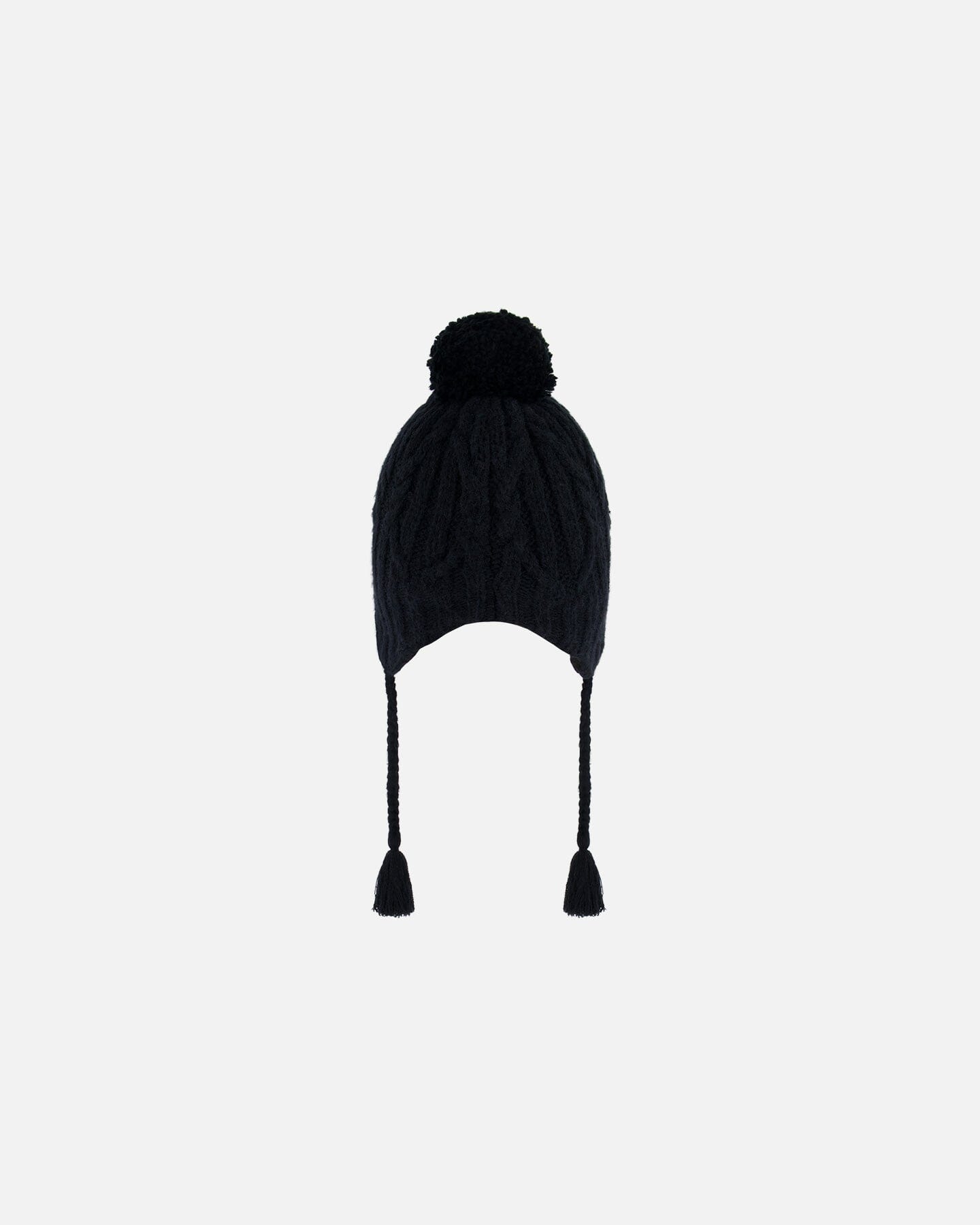 Peruvian Knit Hat Black by Deux par Deux