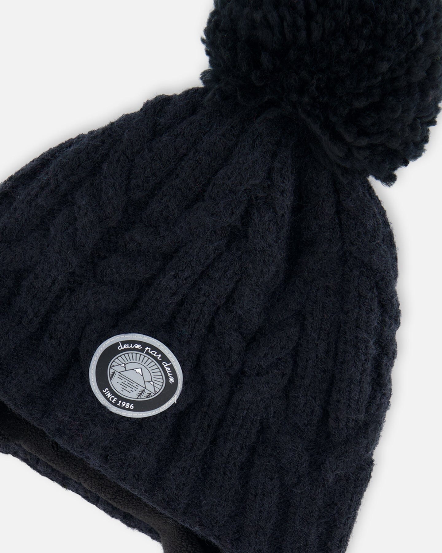 Peruvian Knit Hat Black by Deux par Deux