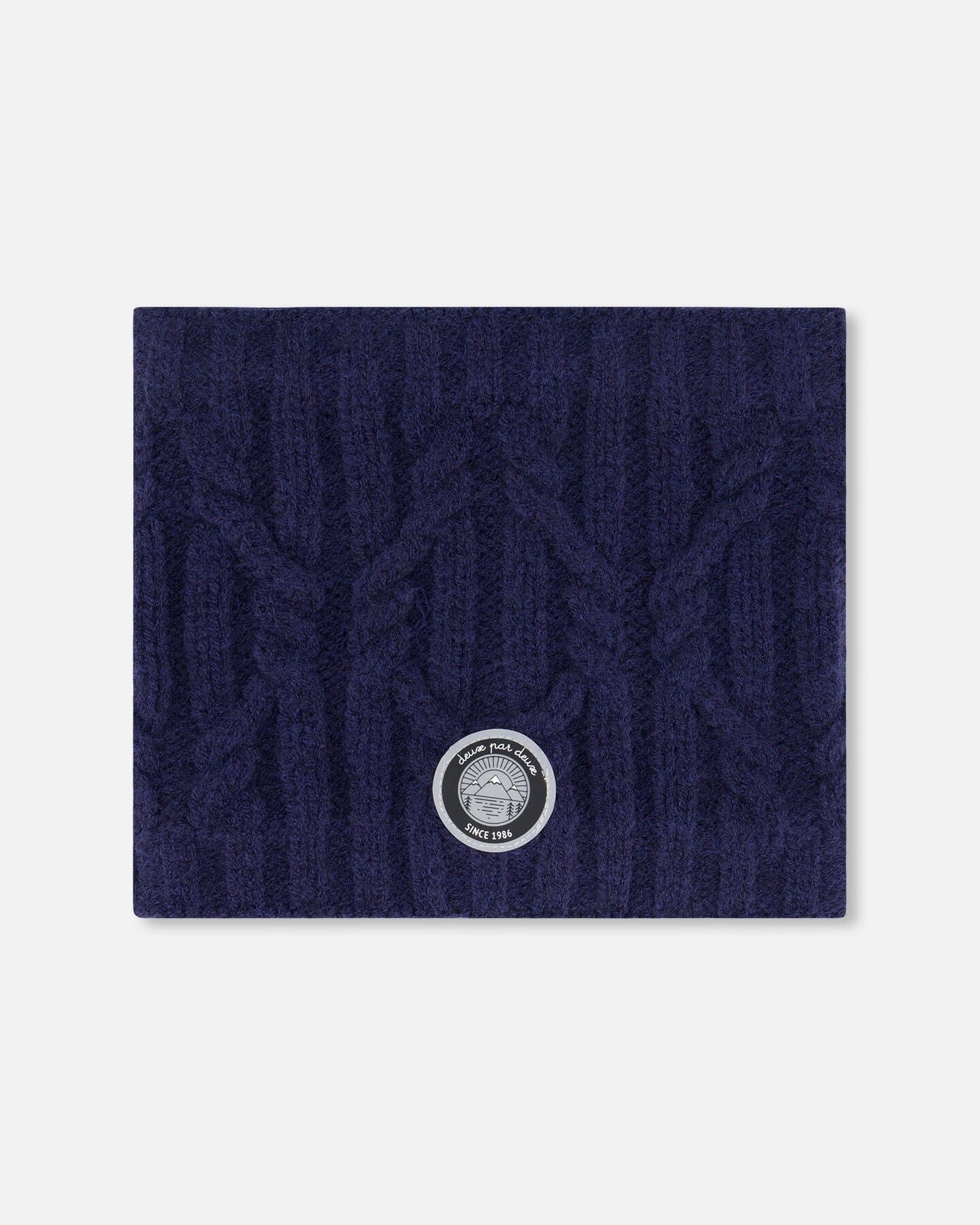 Knit Neckwarmer Navy by Deux par Deux