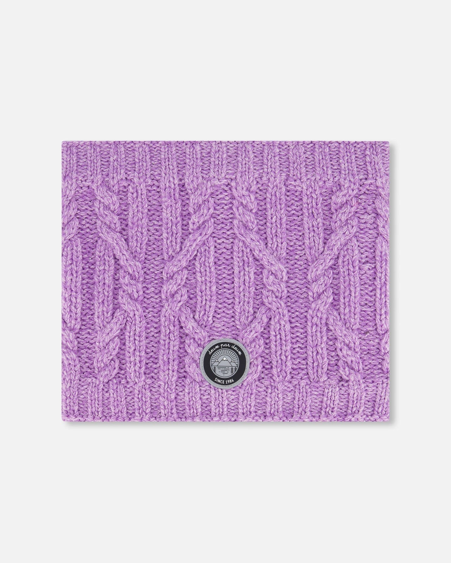 Knit Neckwarmer Purple by Deux par Deux