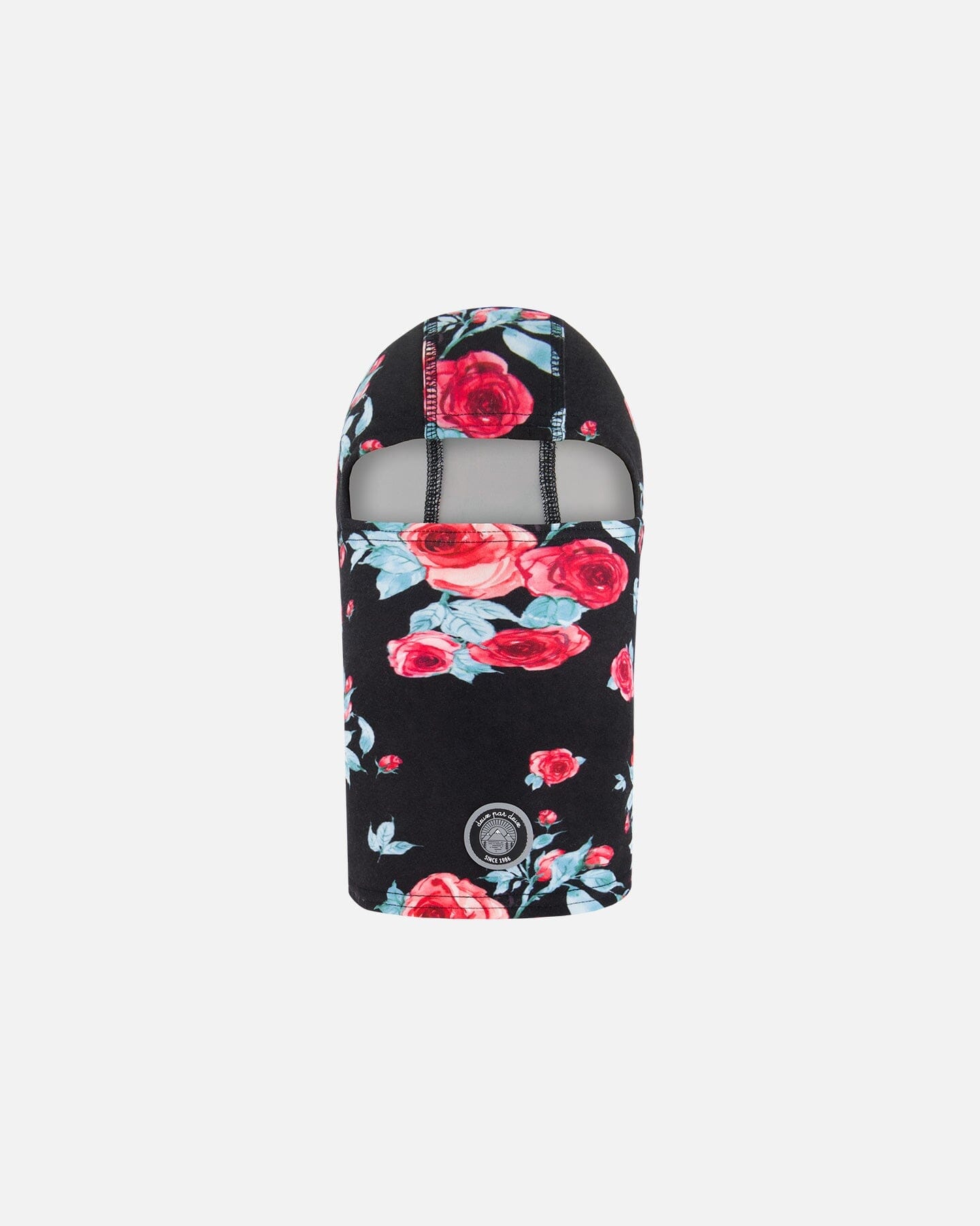 Jersey Balaclava Black Printed Roses by Deux par Deux