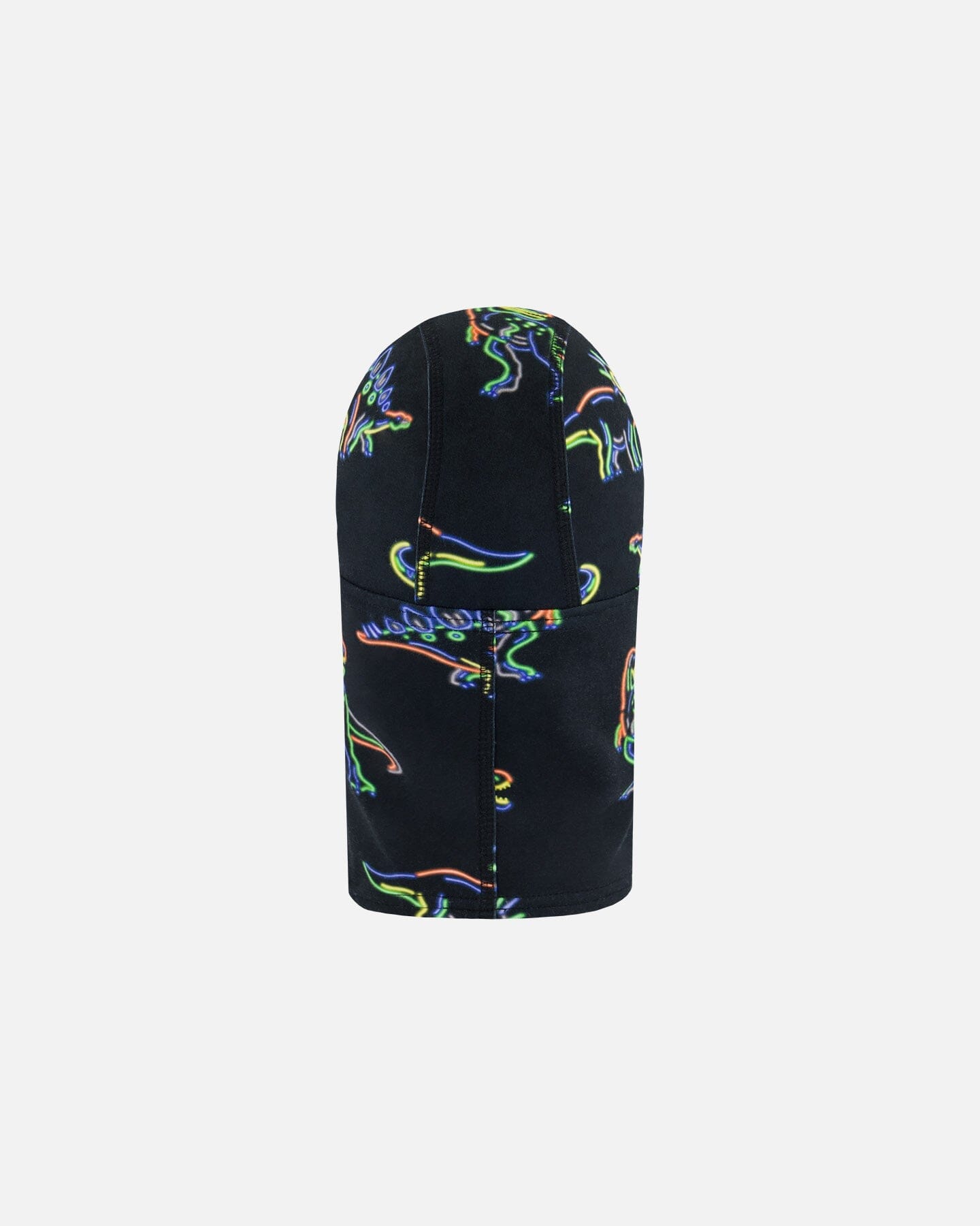 Jersey Balaclava Black Printed Neon Dino by Deux par Deux