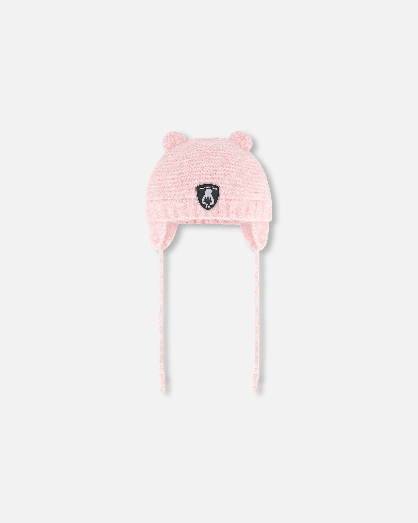 Knit Hat With Ears Pink by Deux par Deux