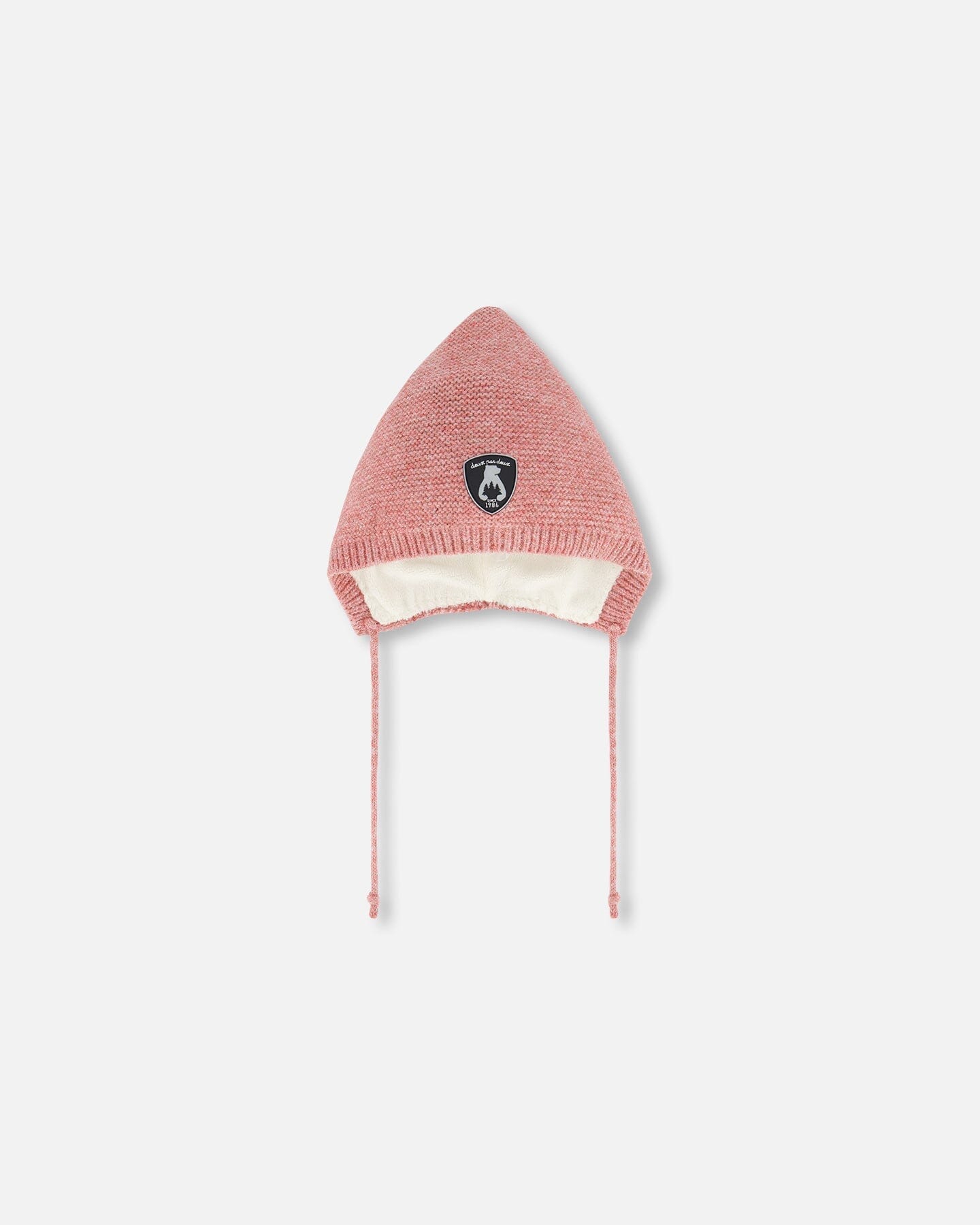 Baby Pointed Knit Hat In Pink by Deux par Deux