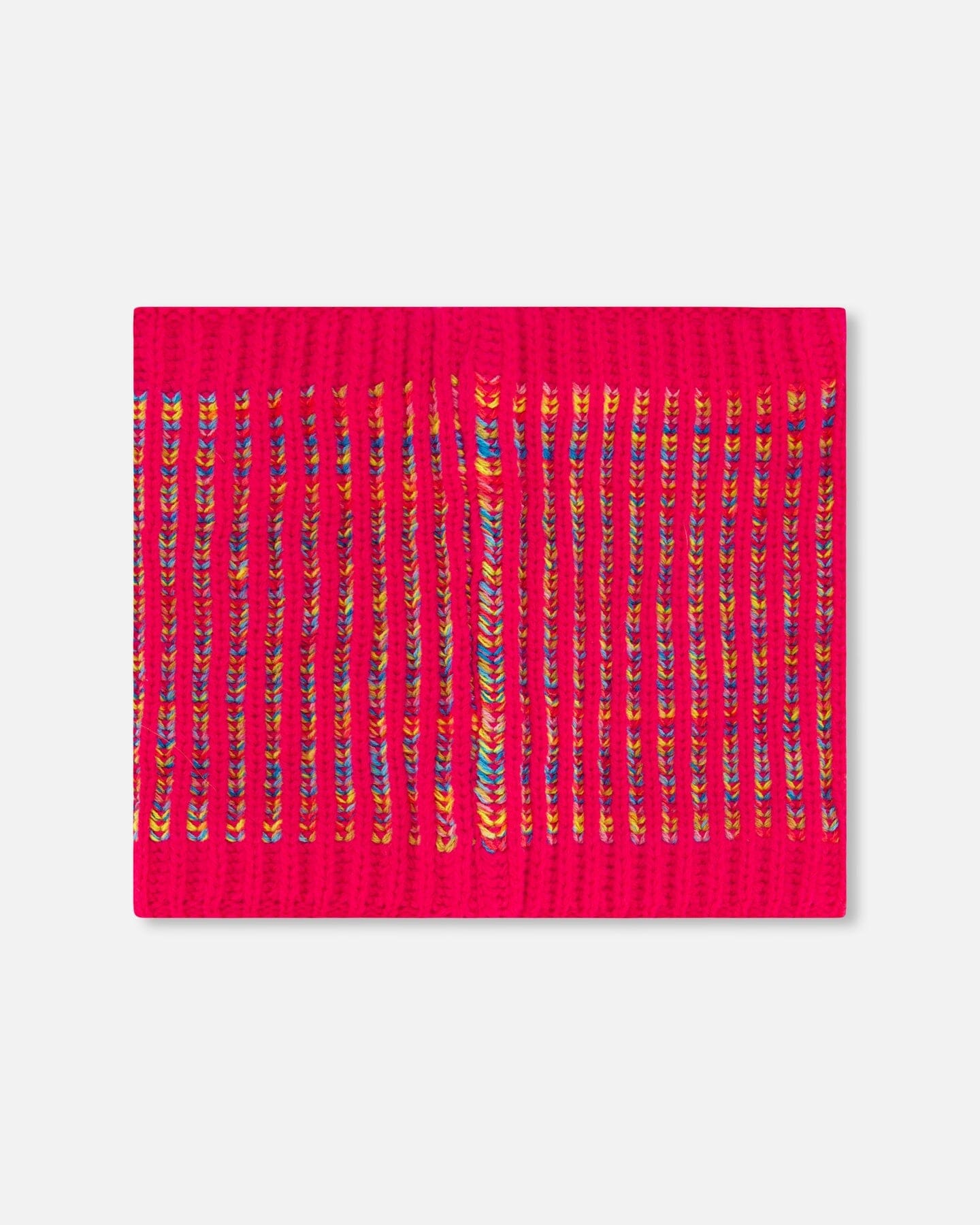 Knit Neckwarmer Pink And Multicolor by Deux par Deux