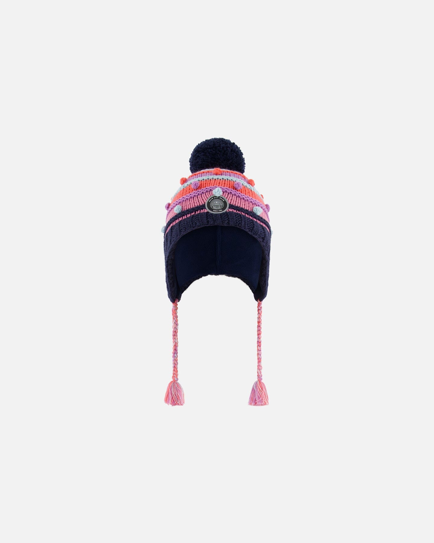 Peruvian Knit Hat Navy And Multicolor by Deux par Deux