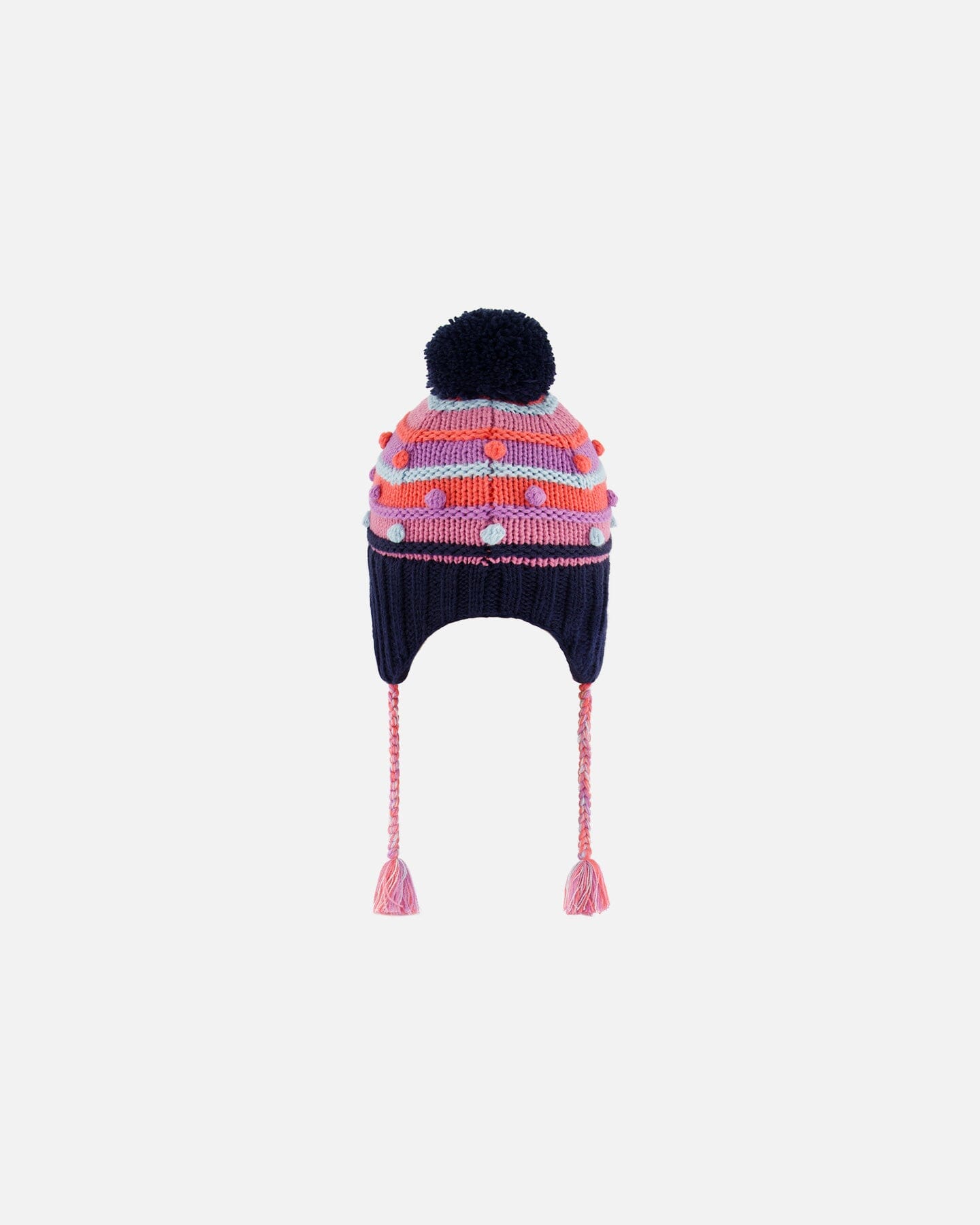 Peruvian Knit Hat Navy And Multicolor by Deux par Deux