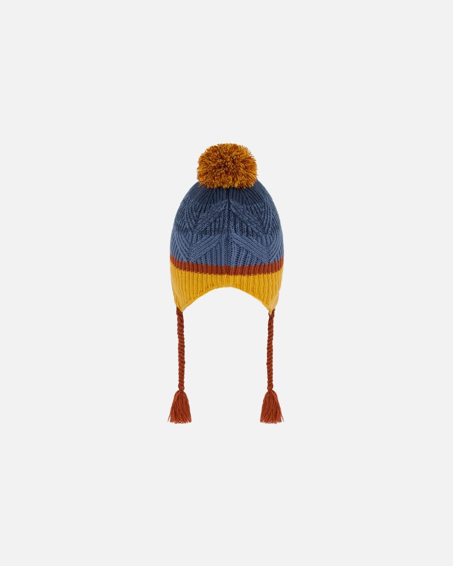 Peruvian Knit Hat Gradient Navy And Yellow by Deux par Deux