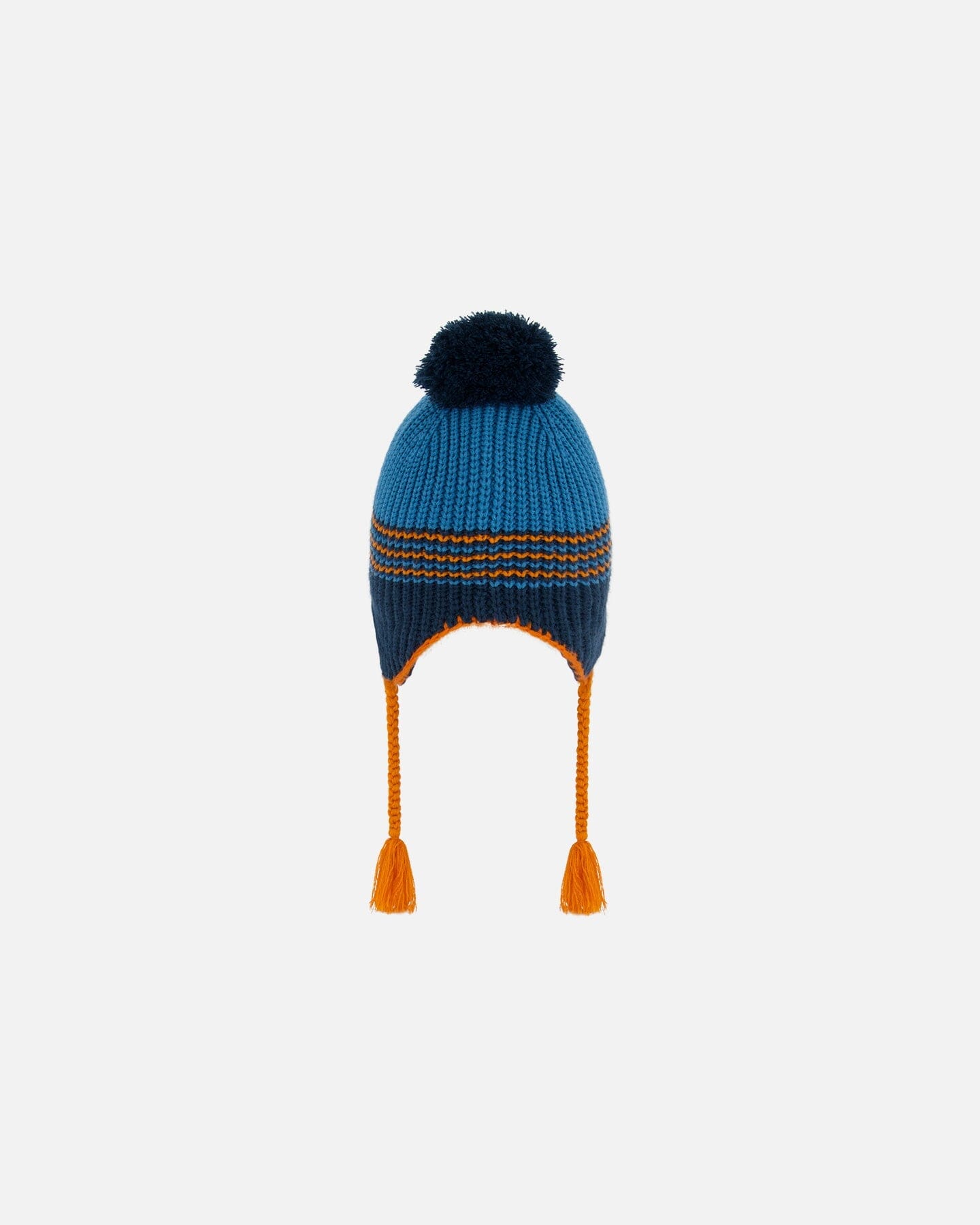 Peruvian Knit Hat Blue And Orange by Deux par Deux