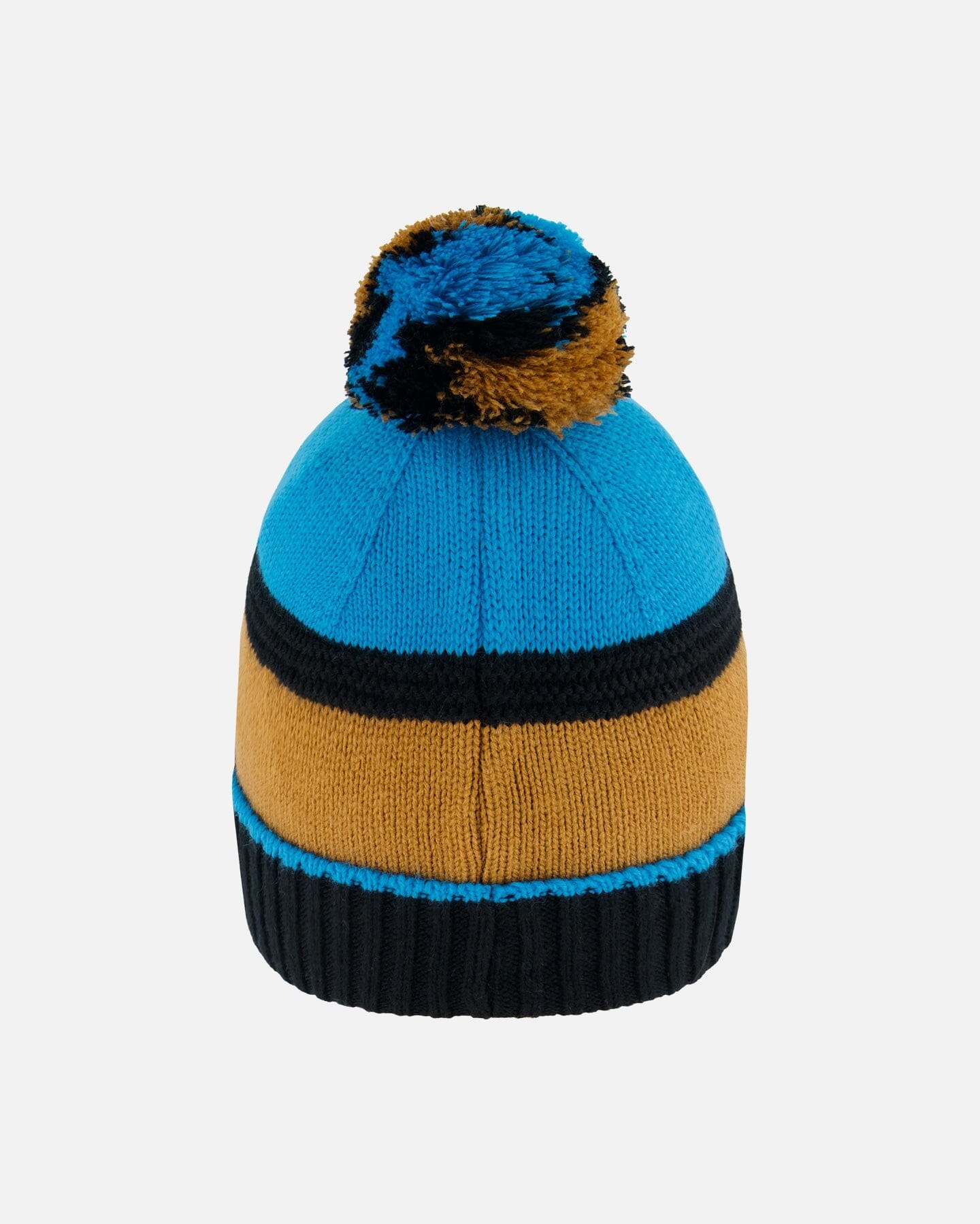 Knit Hat Blue, Black And Spice by Deux par Deux