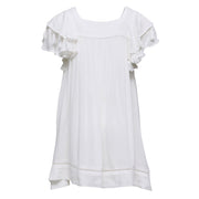 White Tassel Time Beach Dress