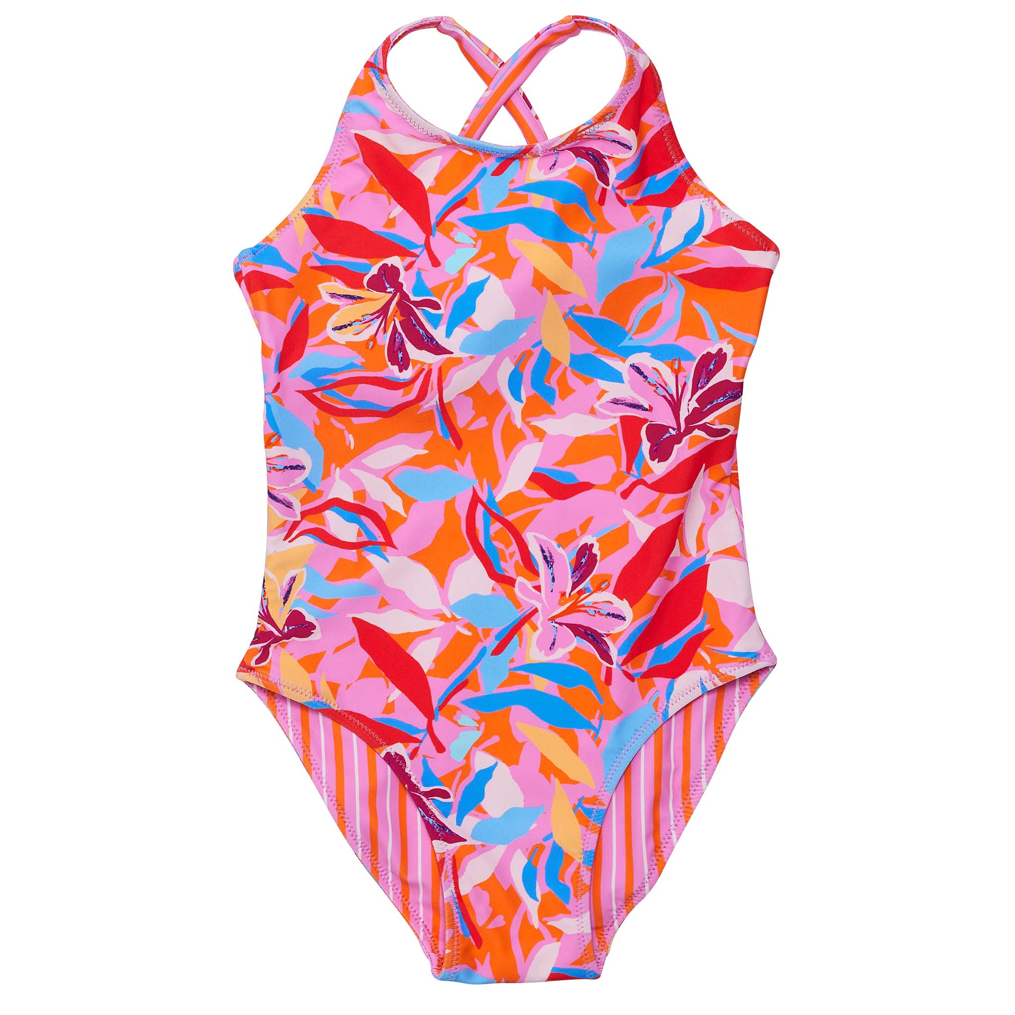 Blooming Sunset Sustainable X Back Swimsuit