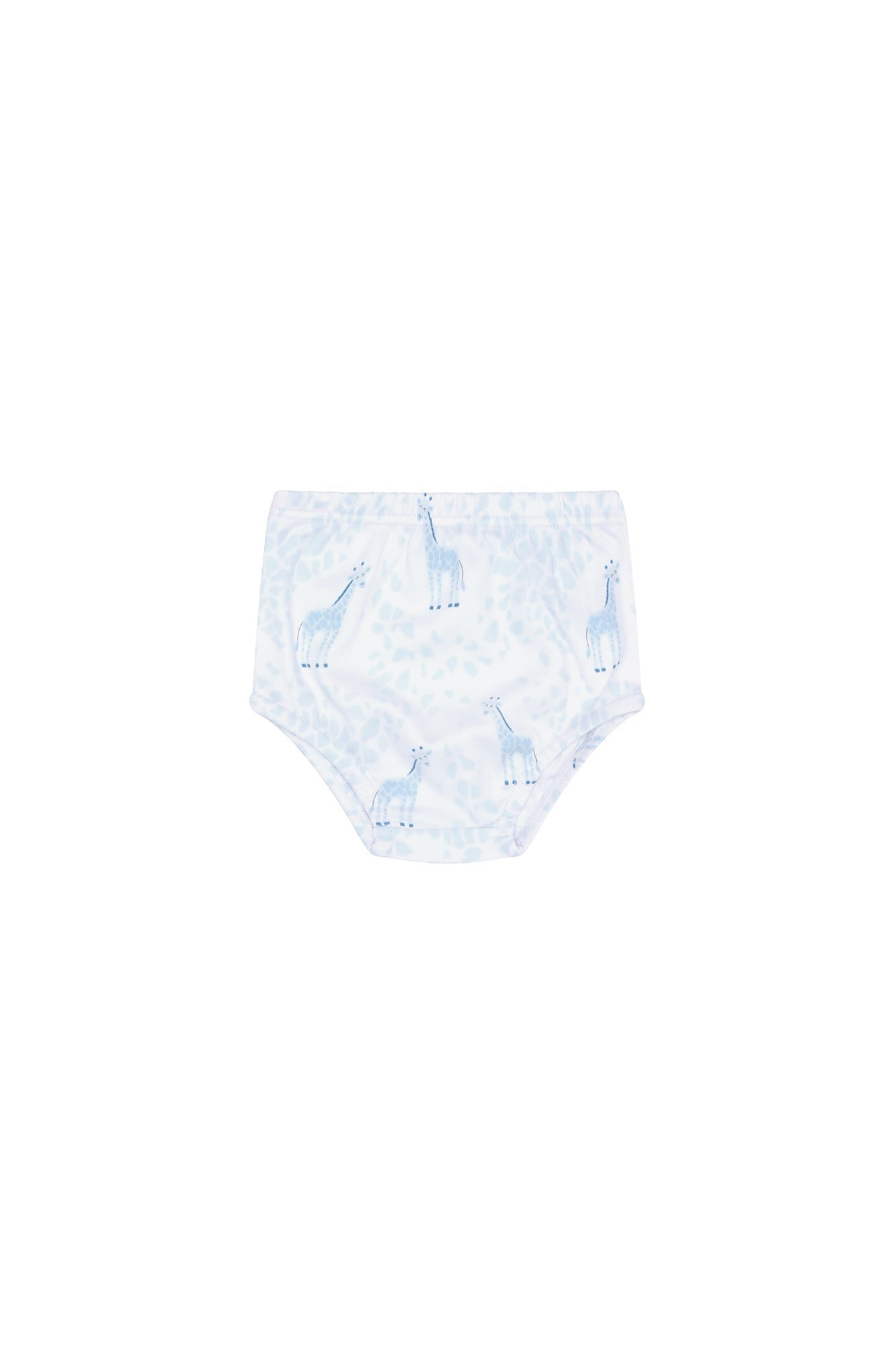 Blue Giraffe Print Diaper Cover Set