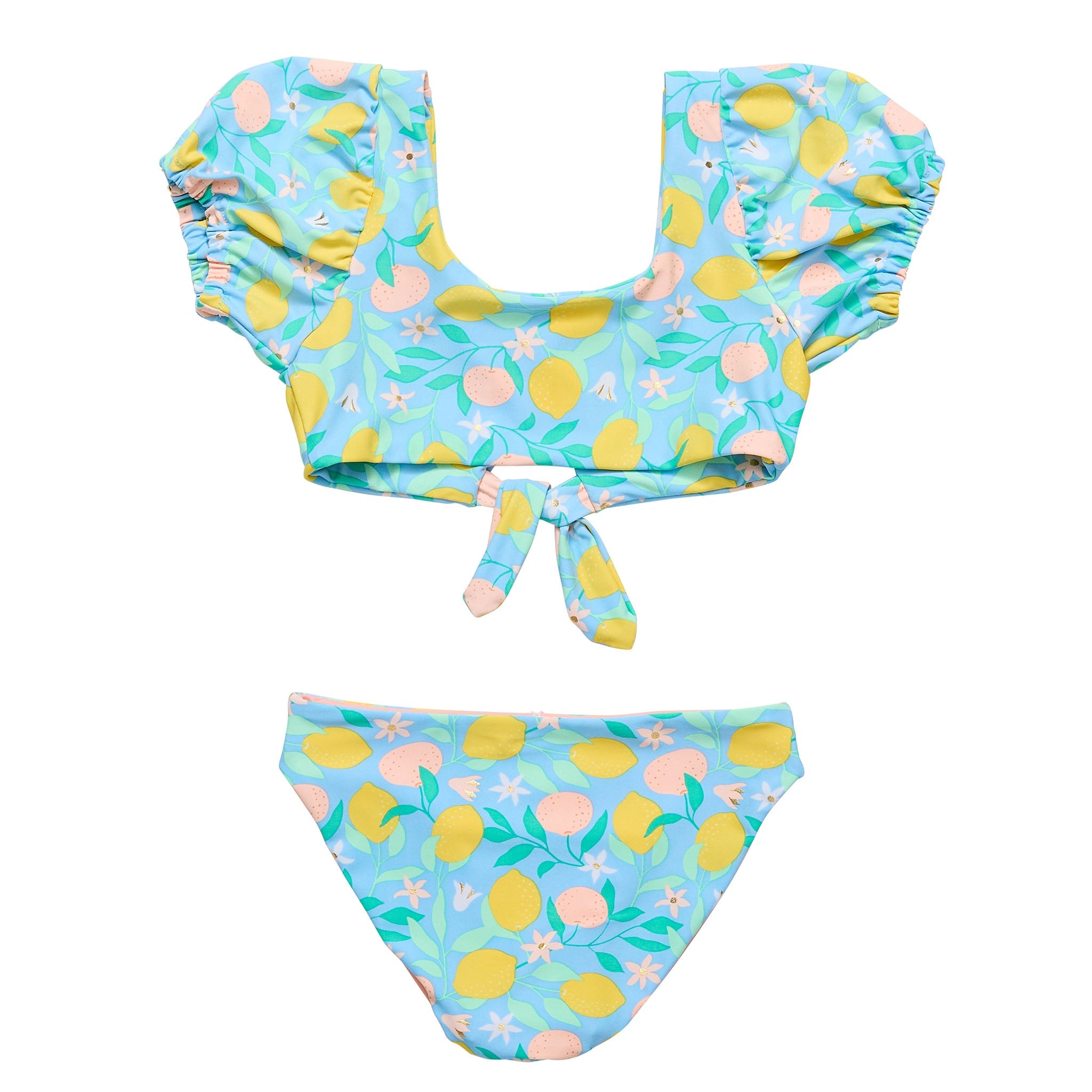 Lemon Drops Knot Front Bikini