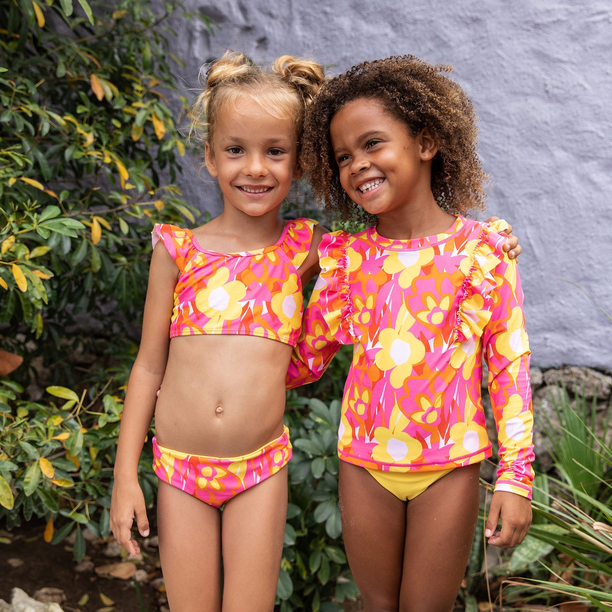 Snapper Rock Kids Girl Swimsuit in Floral - Pop Sunshine – EasyTot