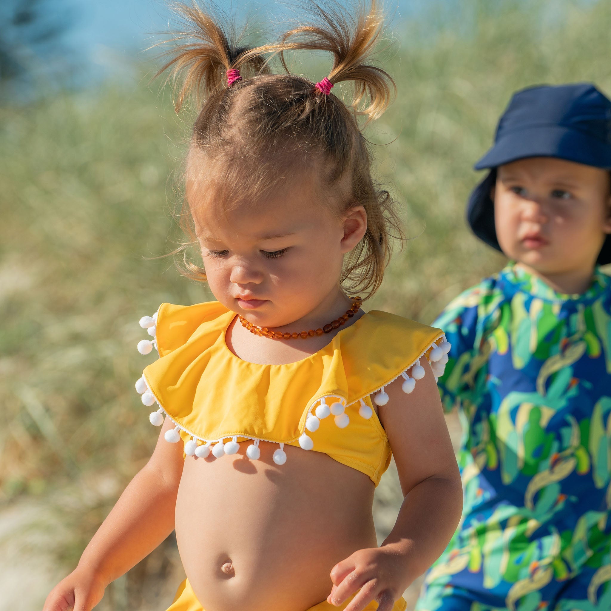 Hello Yellow Flounce Bikini