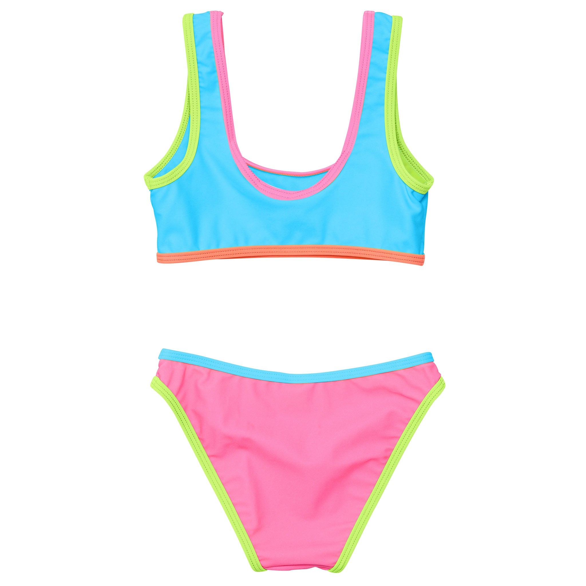 Candy Colorblock Crop Bikini