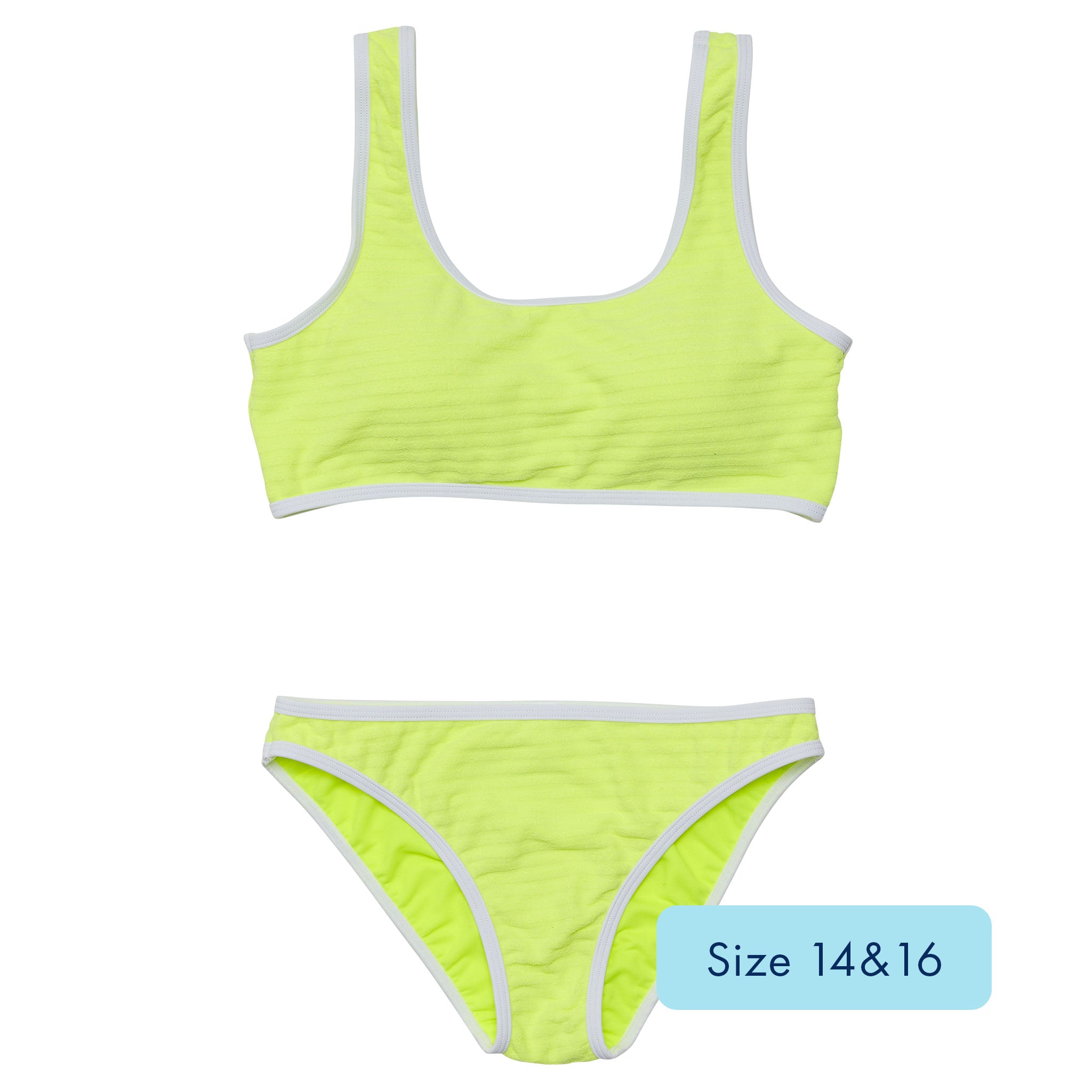 Citron Zest Crop Bikini