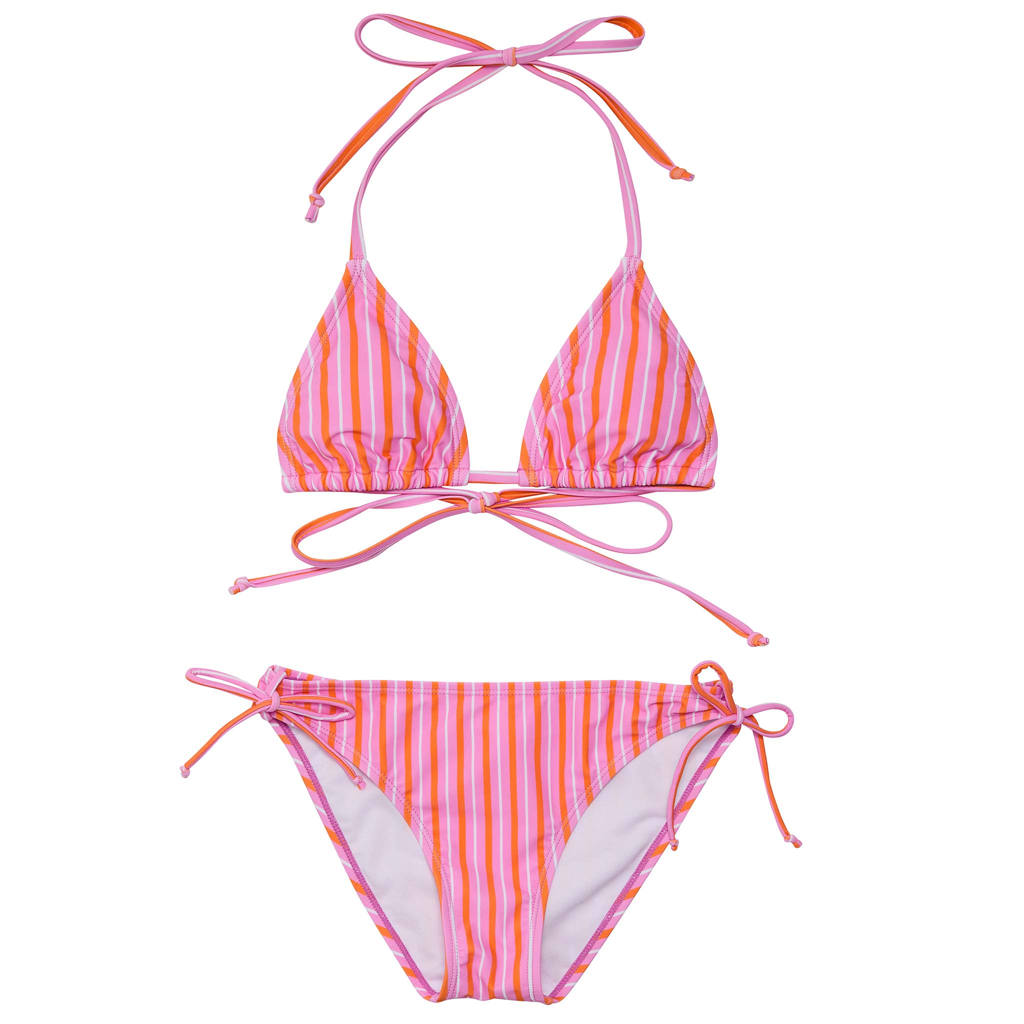 Stripy Sunset Sustainable Triangle Bikini