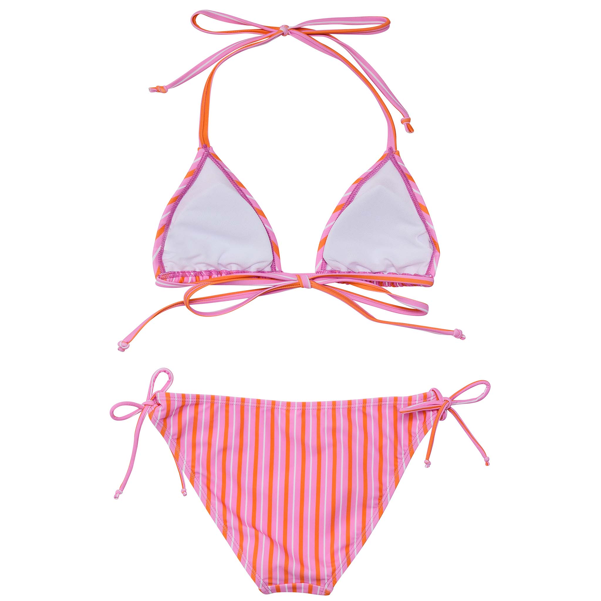 Stripy Sunset Sustainable Triangle Bikini