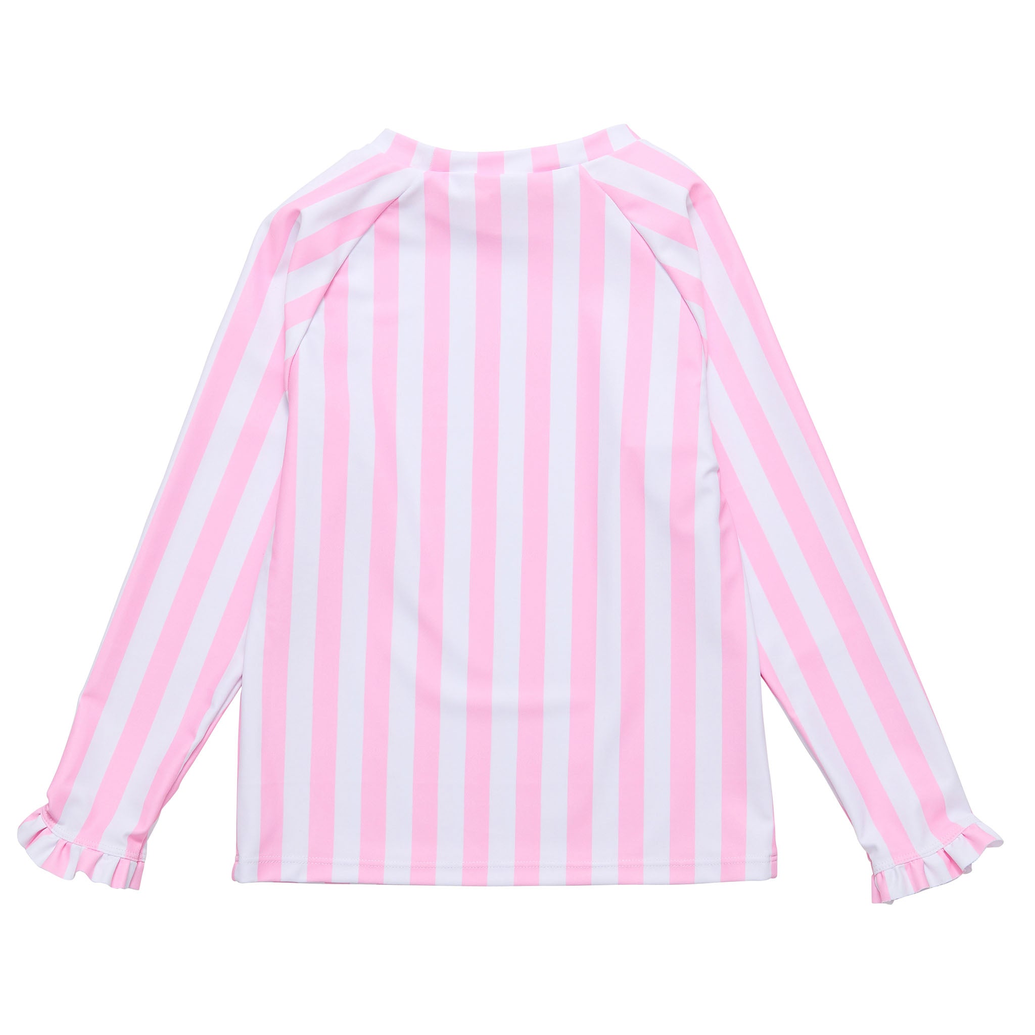 Pink Stripe Ls Rash Top