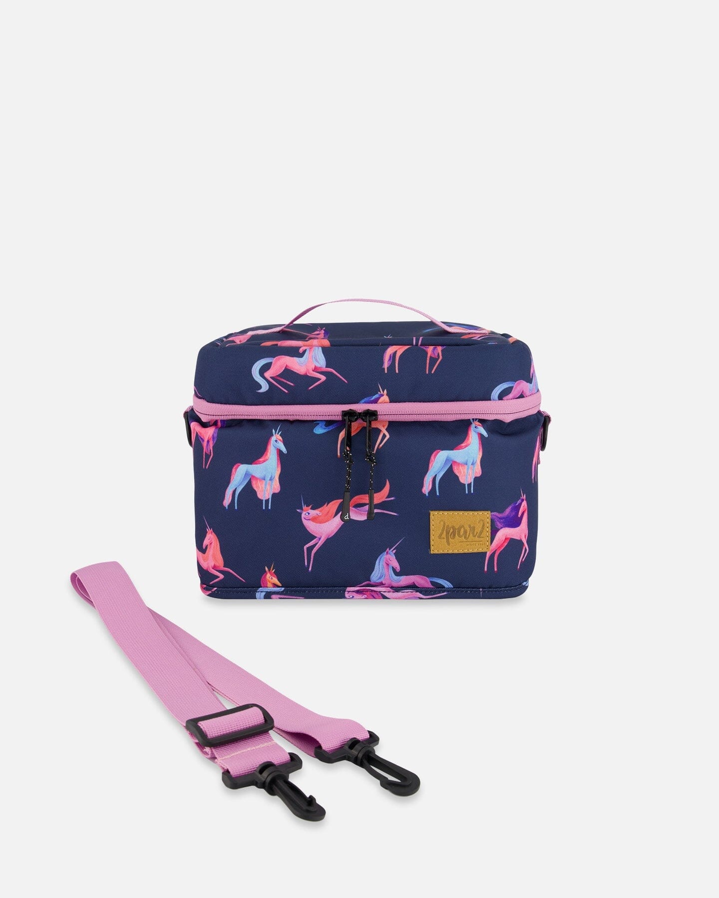 Lunch Box Navy Printed Unicorn by Deux par Deux